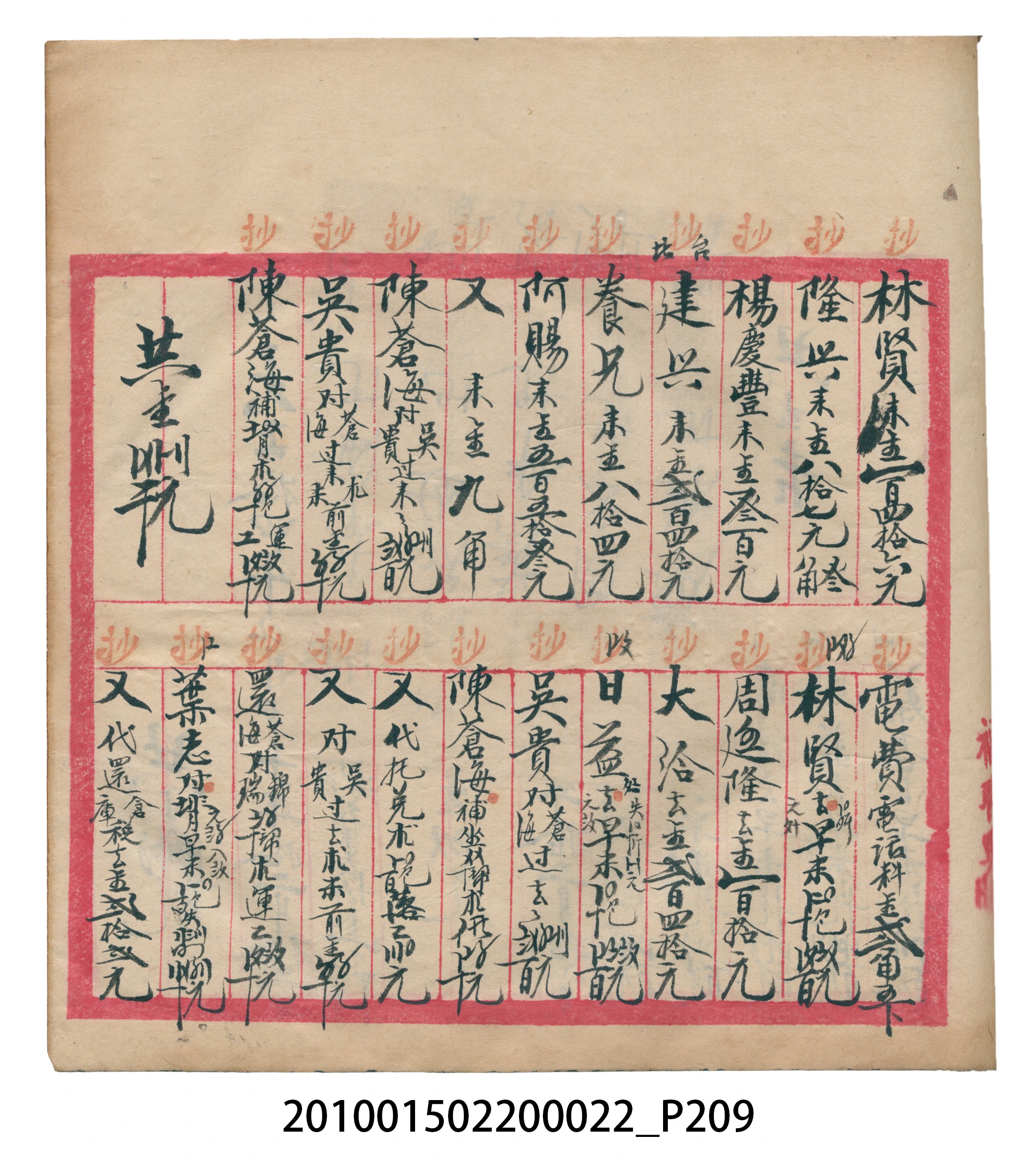 大正13年錦瑞號米店帳冊1 (共232張)