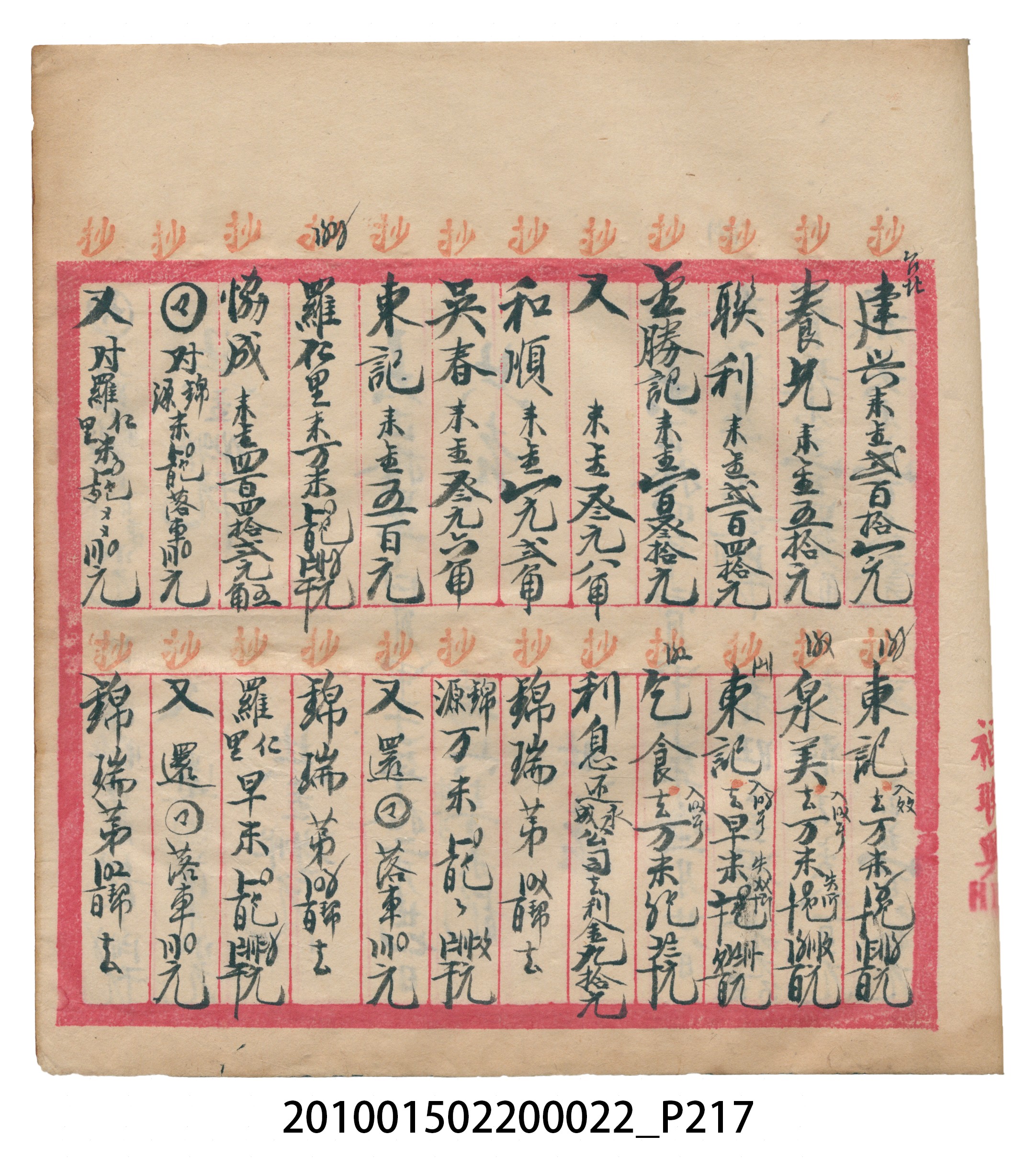 大正13年錦瑞號米店帳冊1 (共232張)