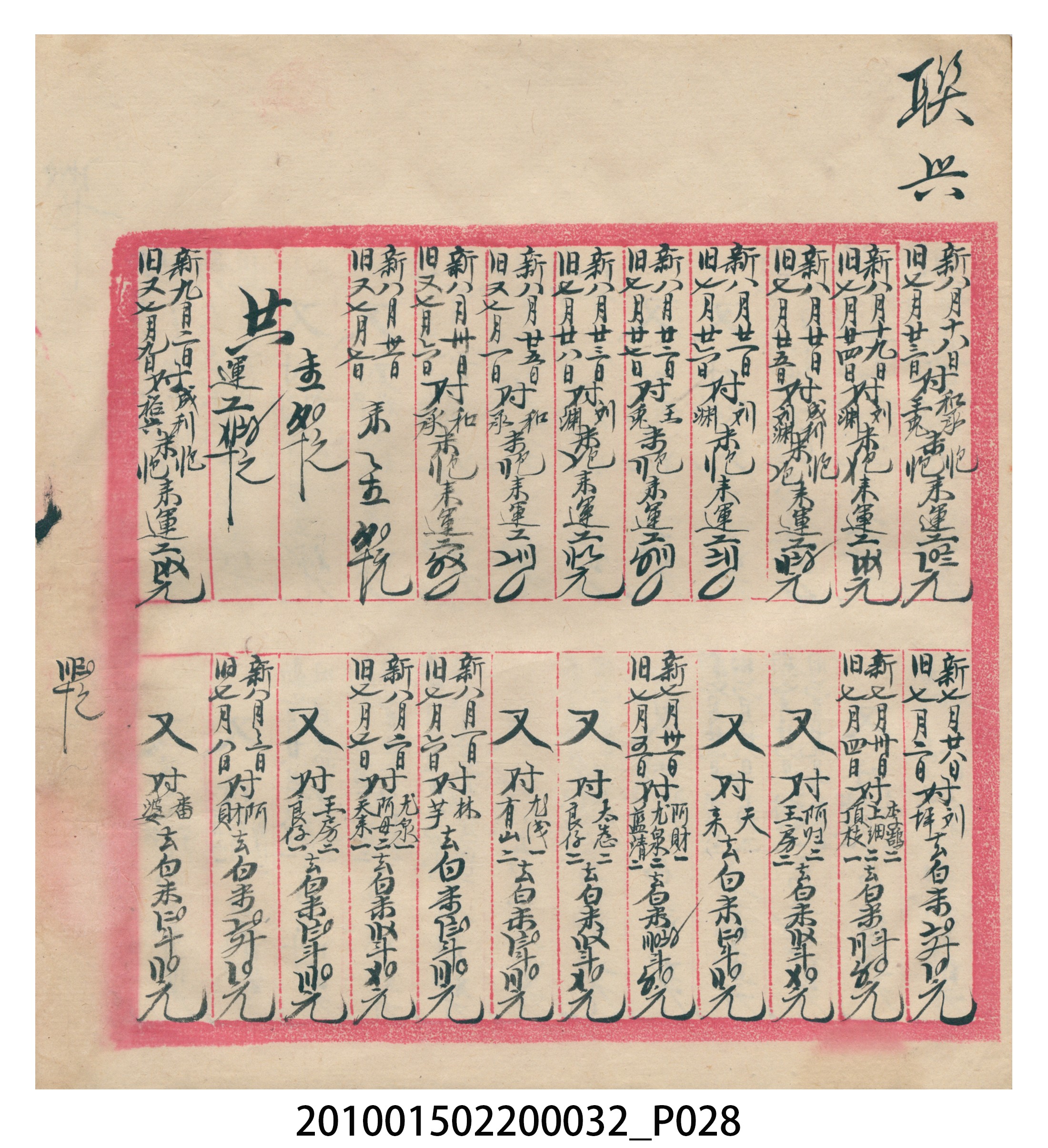 瑞興大正八年己未吉立焿藔九份本街各埠交關總簿 (共215張)