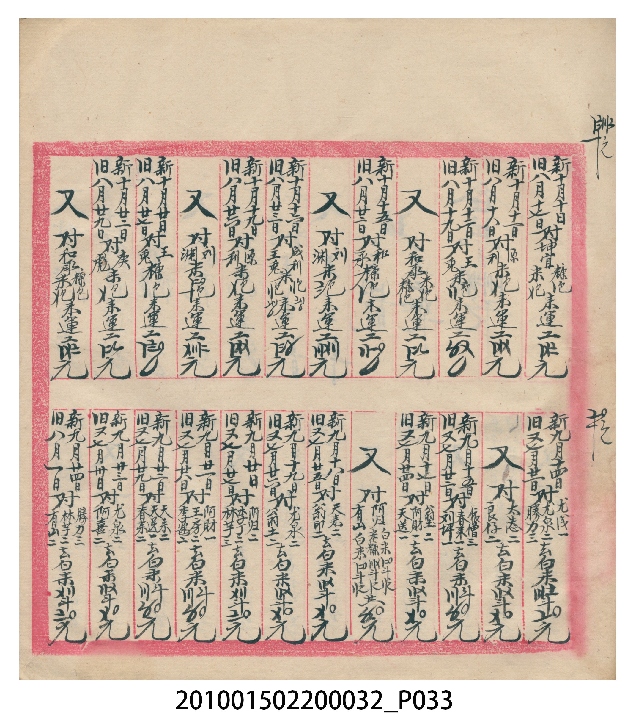 瑞興大正八年己未吉立焿藔九份本街各埠交關總簿 (共215張)