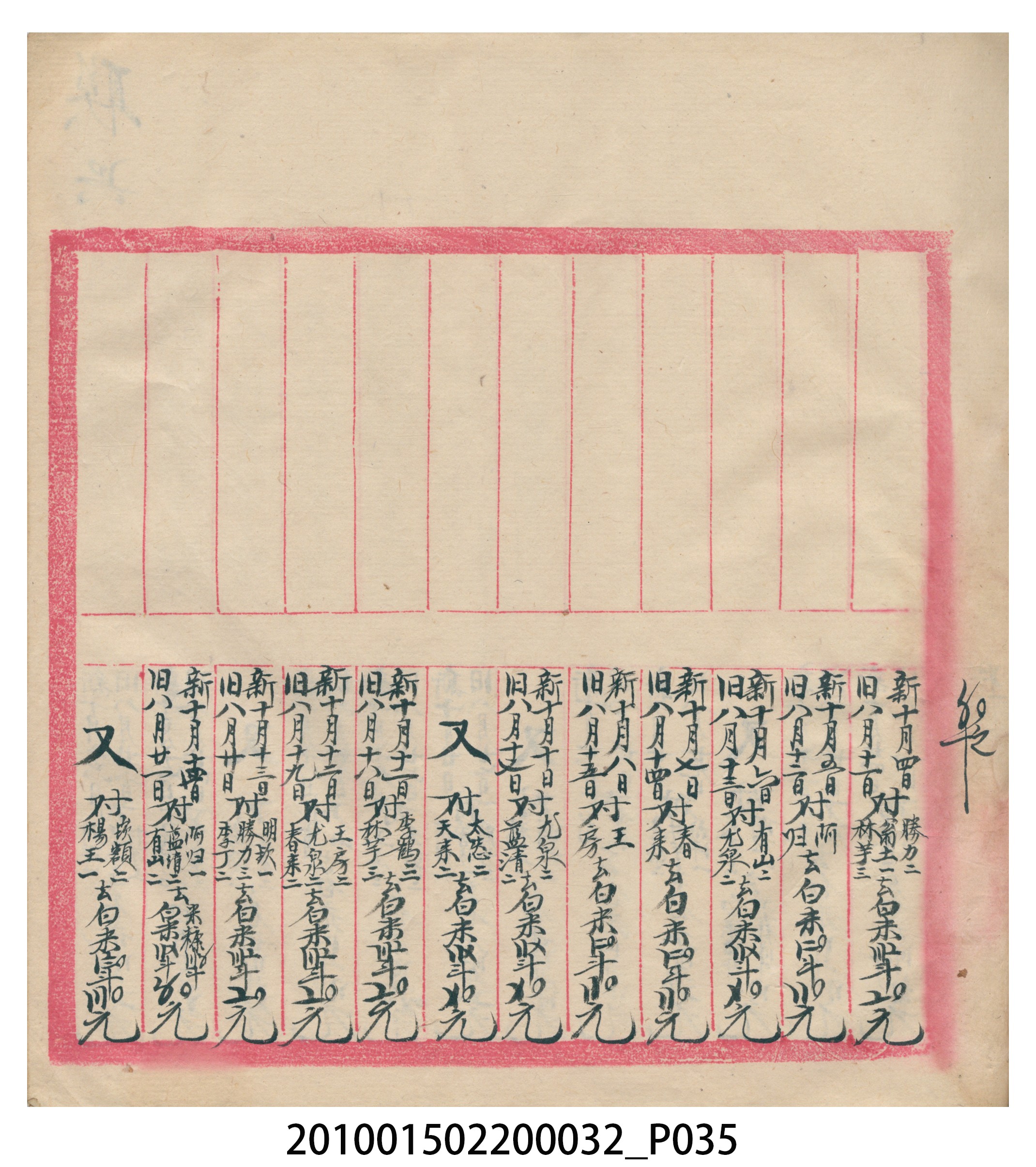 瑞興大正八年己未吉立焿藔九份本街各埠交關總簿 (共215張)