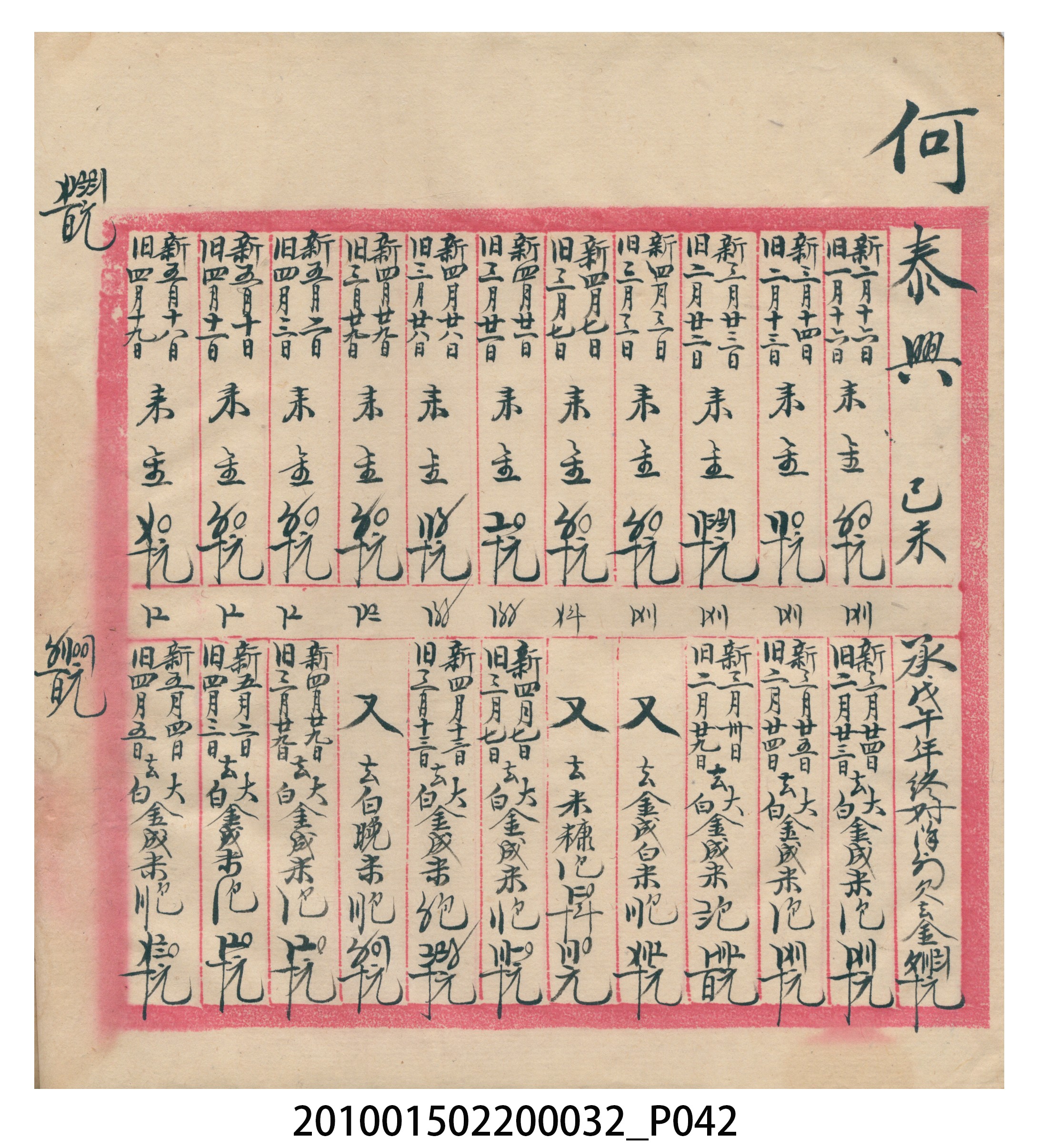 瑞興大正八年己未吉立焿藔九份本街各埠交關總簿 (共215張)