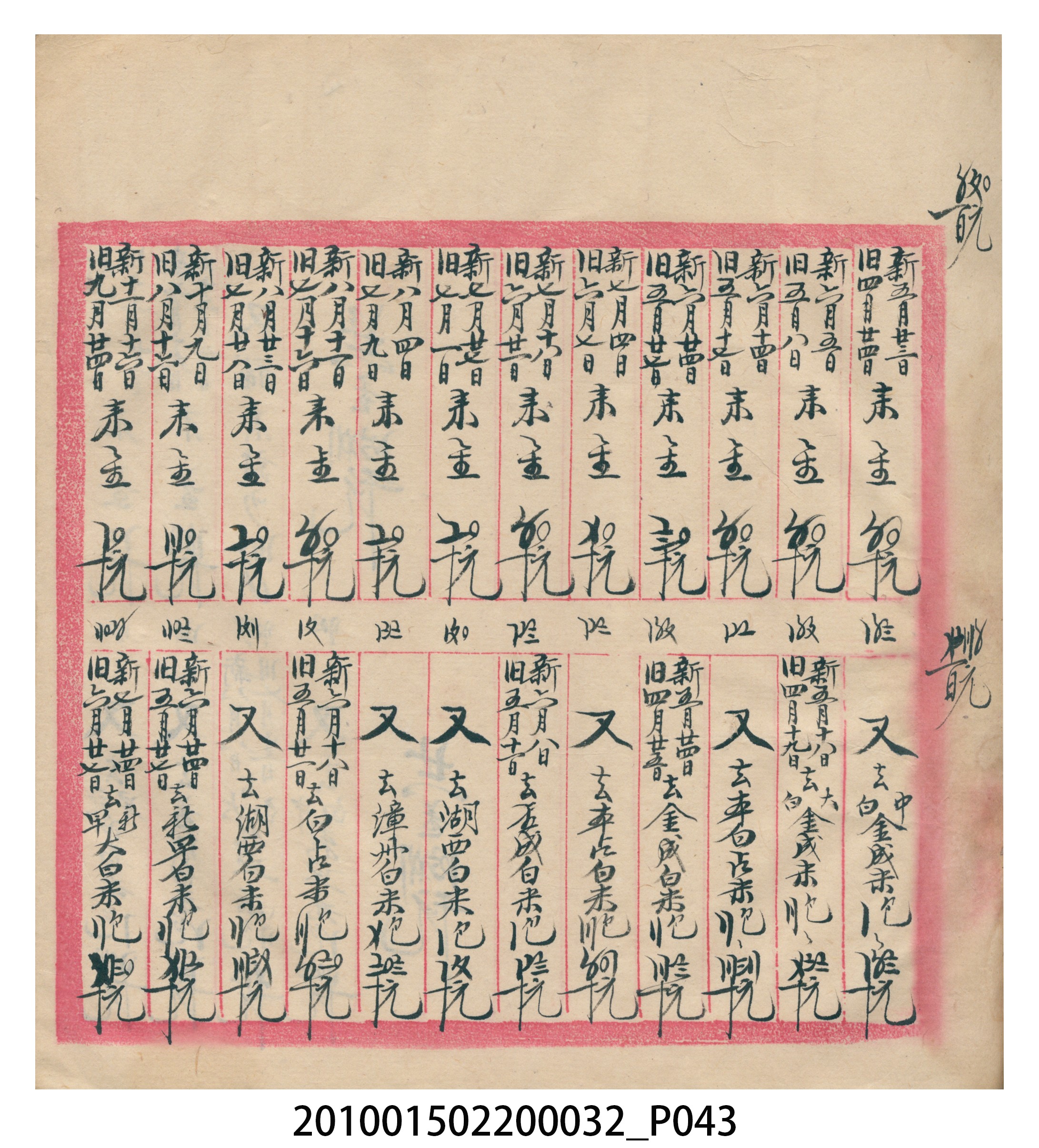 瑞興大正八年己未吉立焿藔九份本街各埠交關總簿 (共215張)