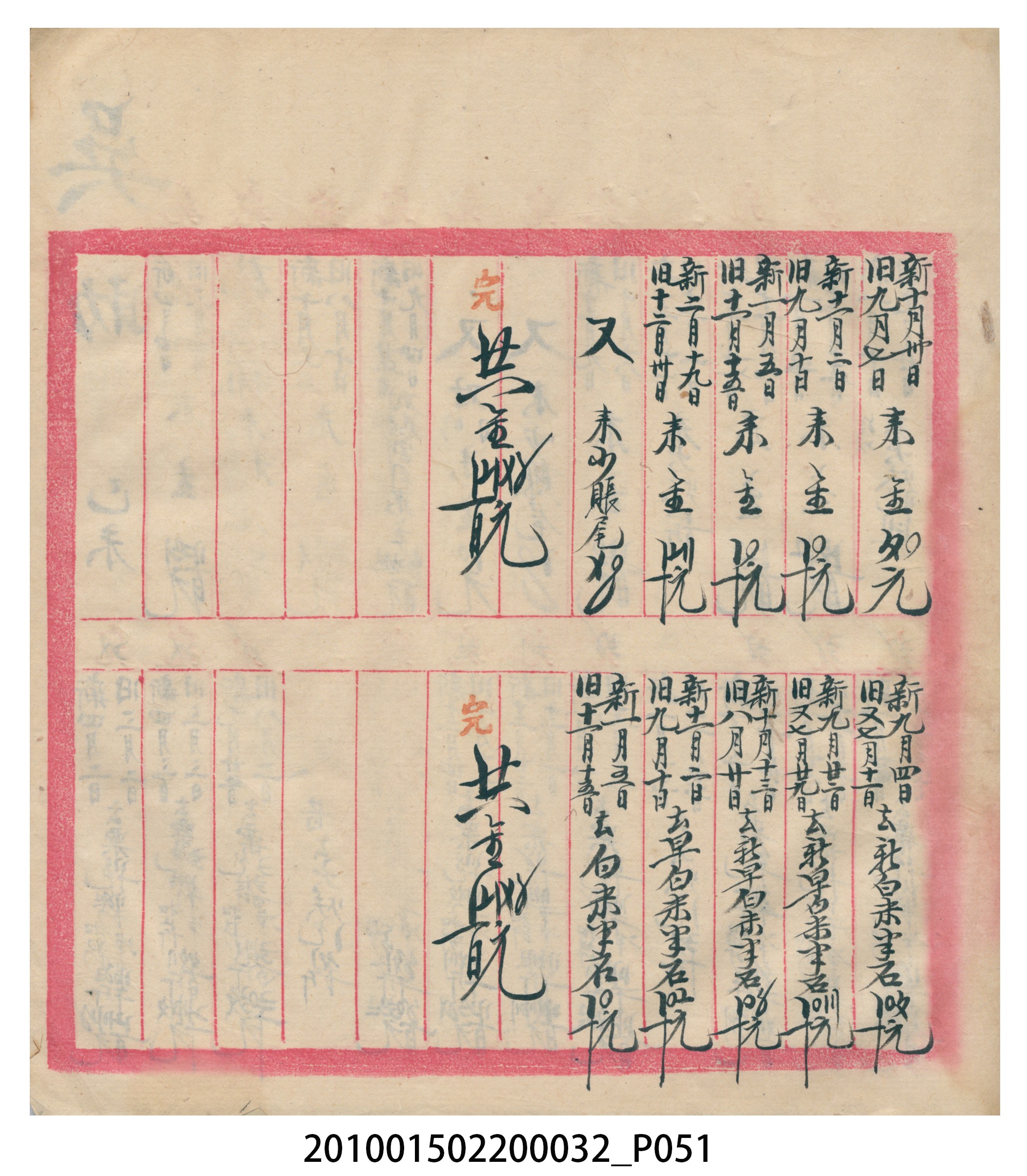 瑞興大正八年己未吉立焿藔九份本街各埠交關總簿 (共215張)