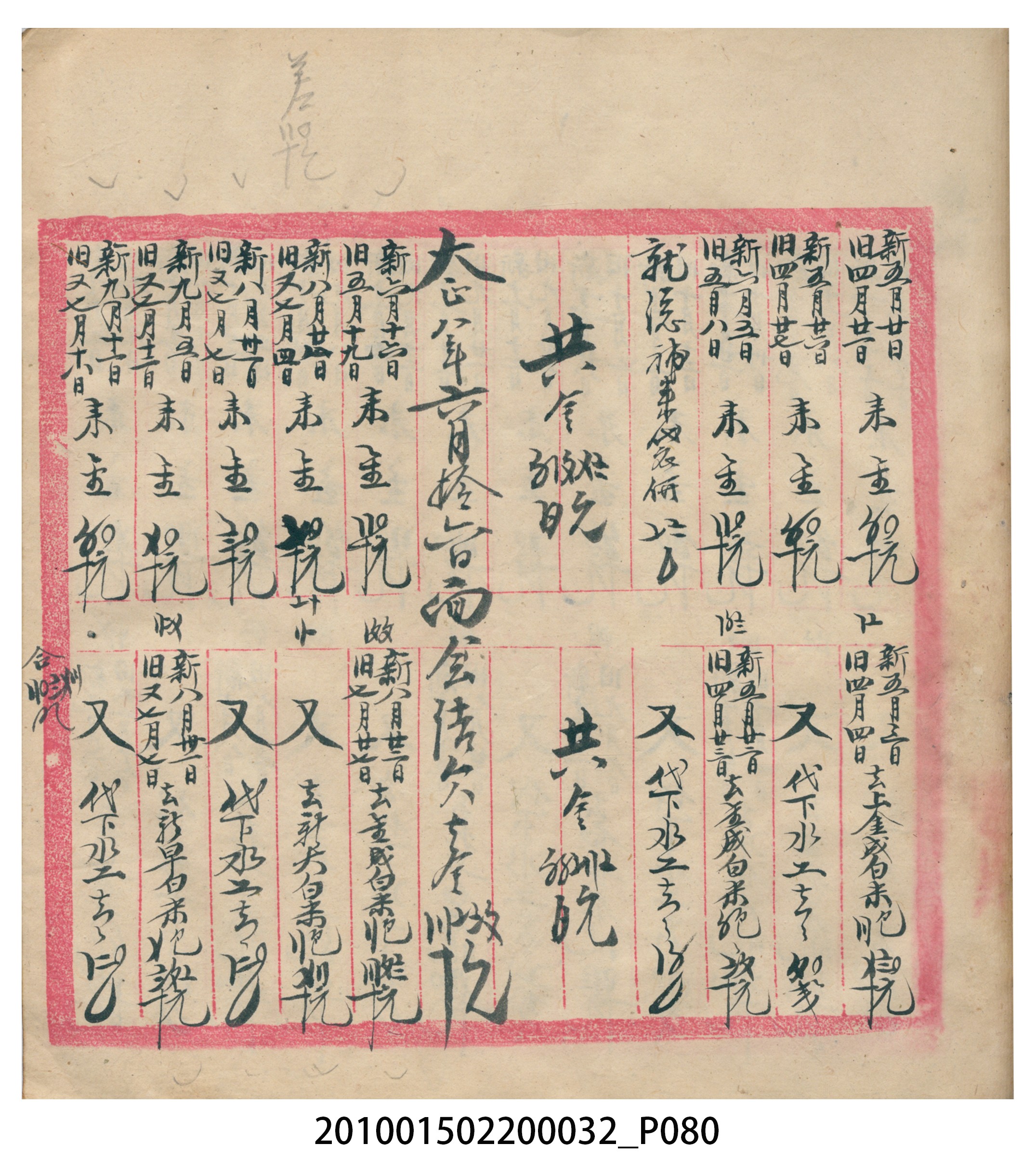 瑞興大正八年己未吉立焿藔九份本街各埠交關總簿 (共215張)
