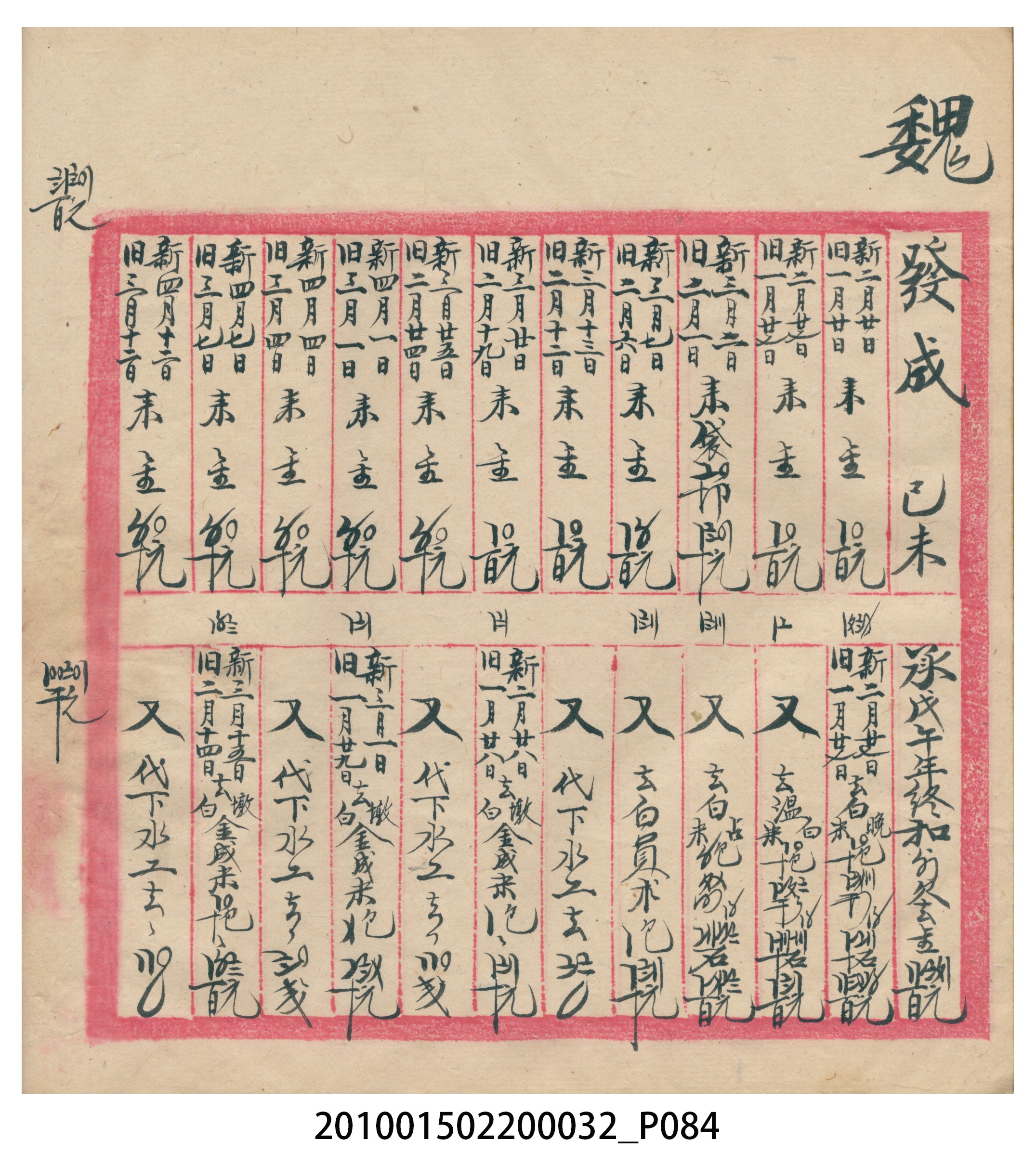 瑞興大正八年己未吉立焿藔九份本街各埠交關總簿 (共215張)