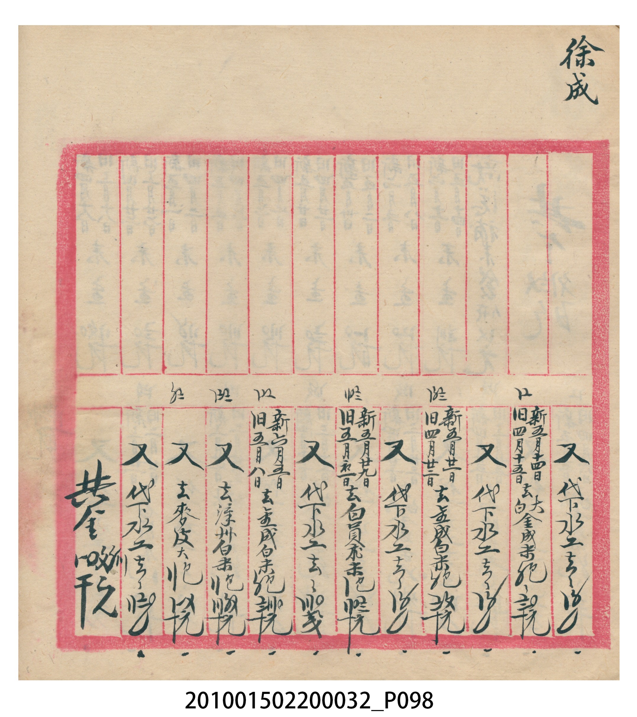 瑞興大正八年己未吉立焿藔九份本街各埠交關總簿 (共215張)