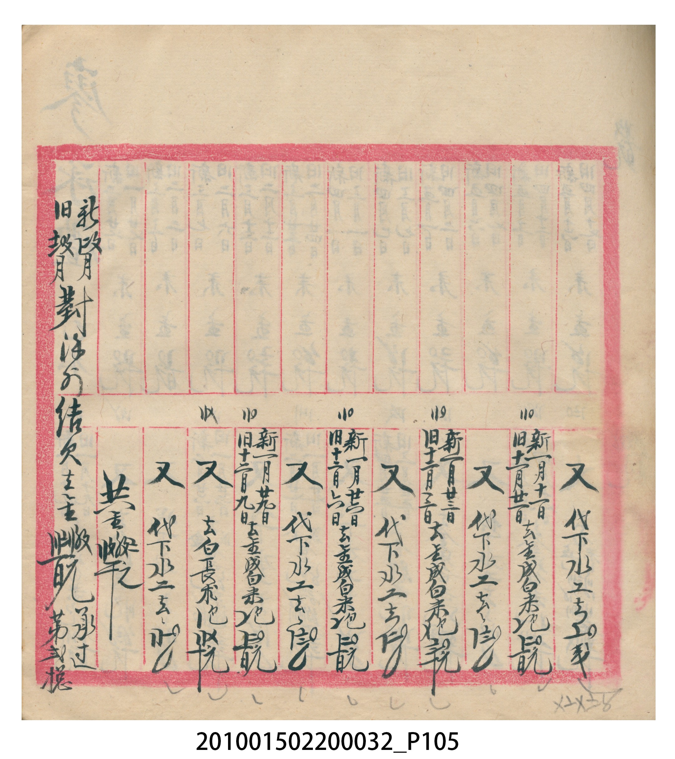 瑞興大正八年己未吉立焿藔九份本街各埠交關總簿 (共215張)