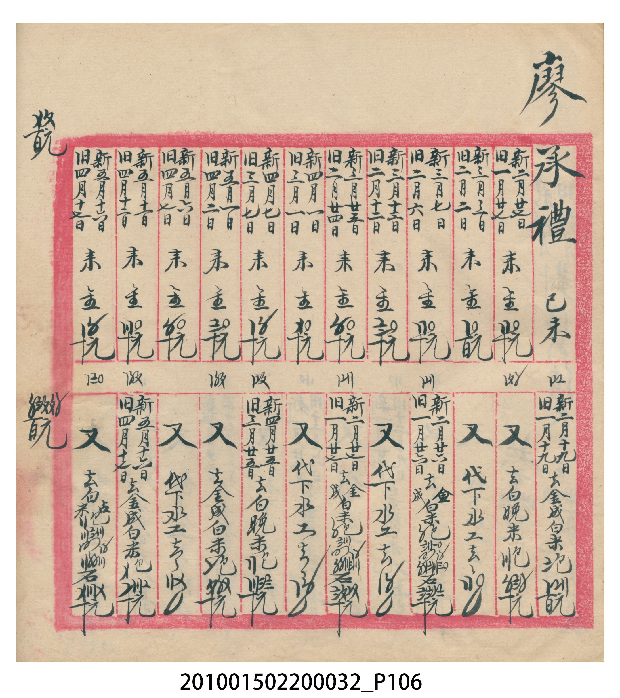 瑞興大正八年己未吉立焿藔九份本街各埠交關總簿 (共215張)
