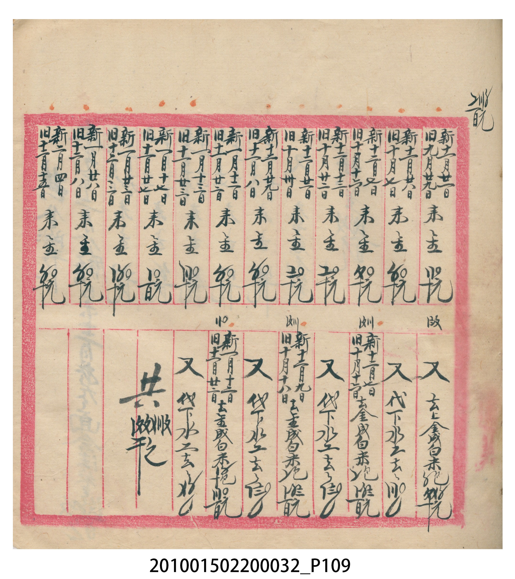 瑞興大正八年己未吉立焿藔九份本街各埠交關總簿 (共215張)