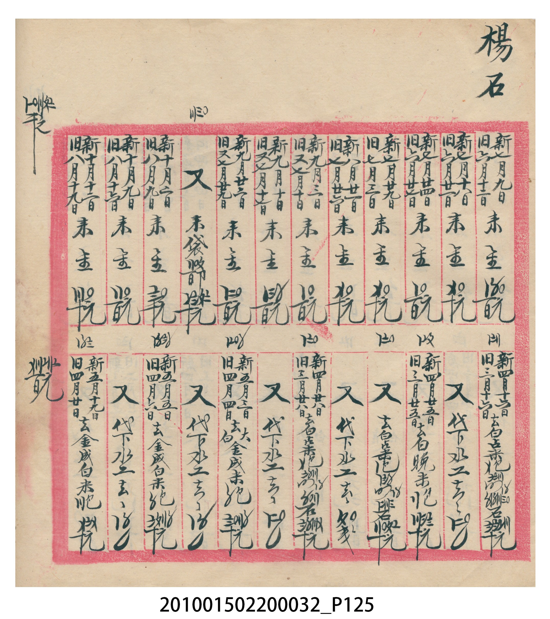 瑞興大正八年己未吉立焿藔九份本街各埠交關總簿 (共215張)