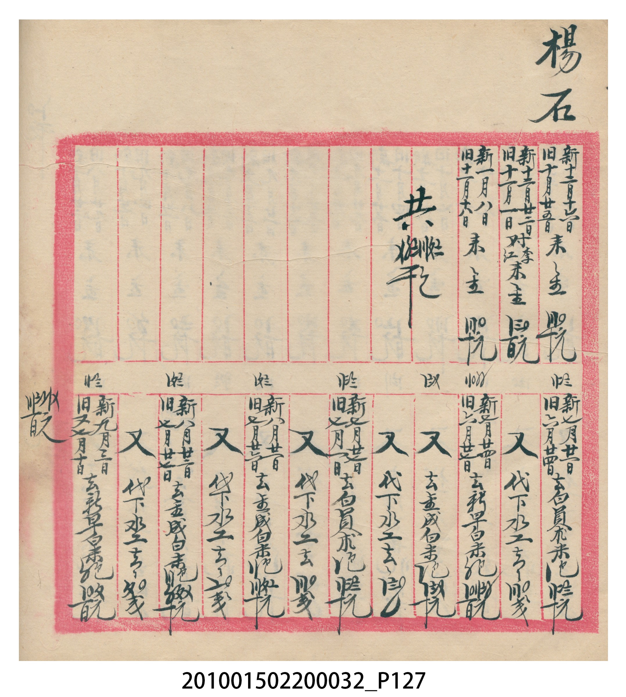 瑞興大正八年己未吉立焿藔九份本街各埠交關總簿 (共215張)