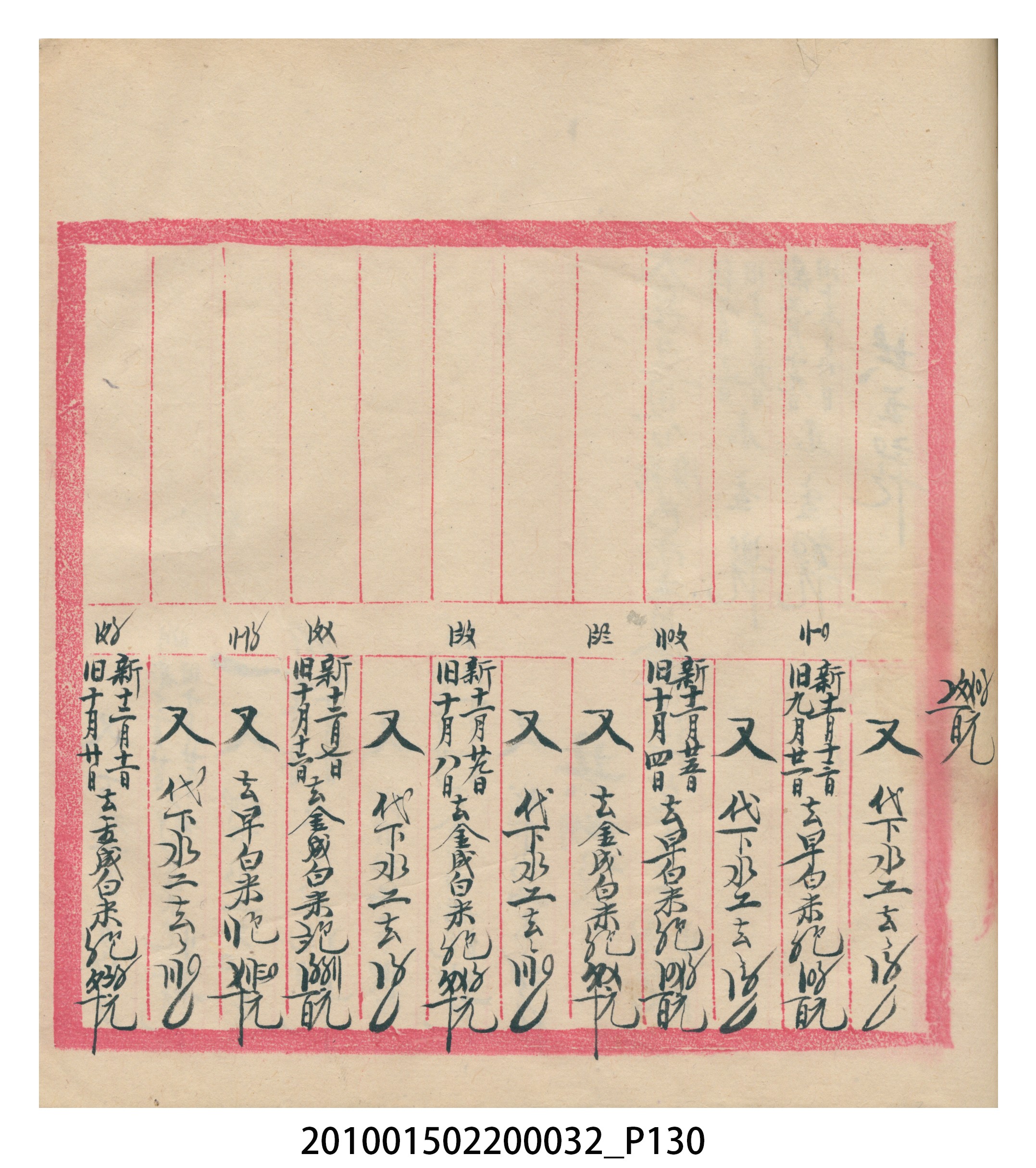 瑞興大正八年己未吉立焿藔九份本街各埠交關總簿 (共215張)