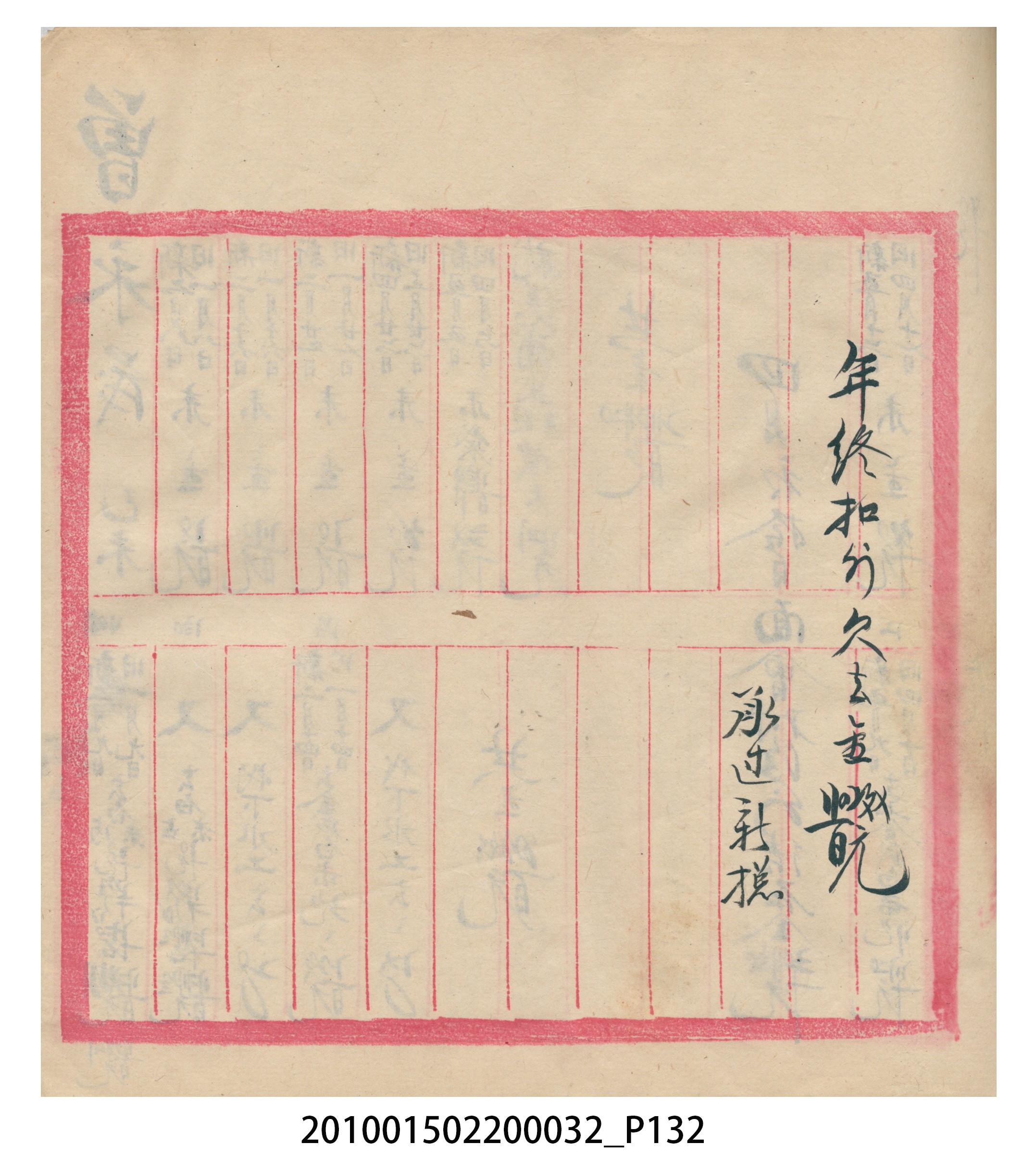 瑞興大正八年己未吉立焿藔九份本街各埠交關總簿 (共215張)