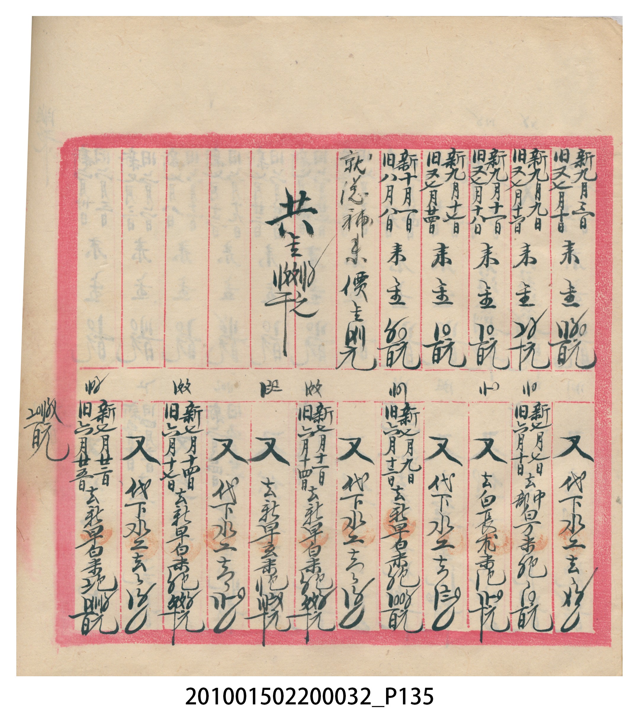 瑞興大正八年己未吉立焿藔九份本街各埠交關總簿 (共215張)