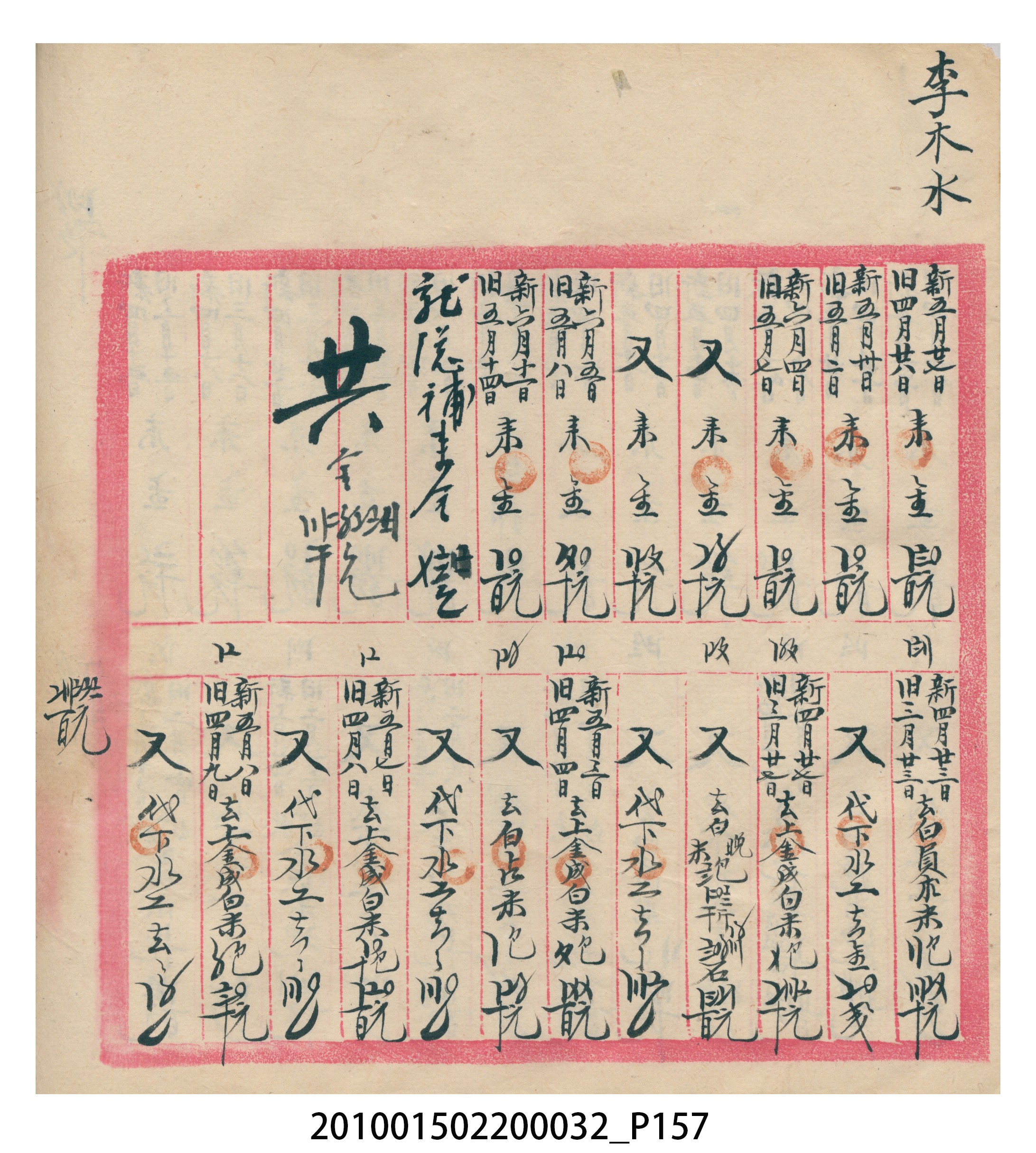 瑞興大正八年己未吉立焿藔九份本街各埠交關總簿 (共215張)