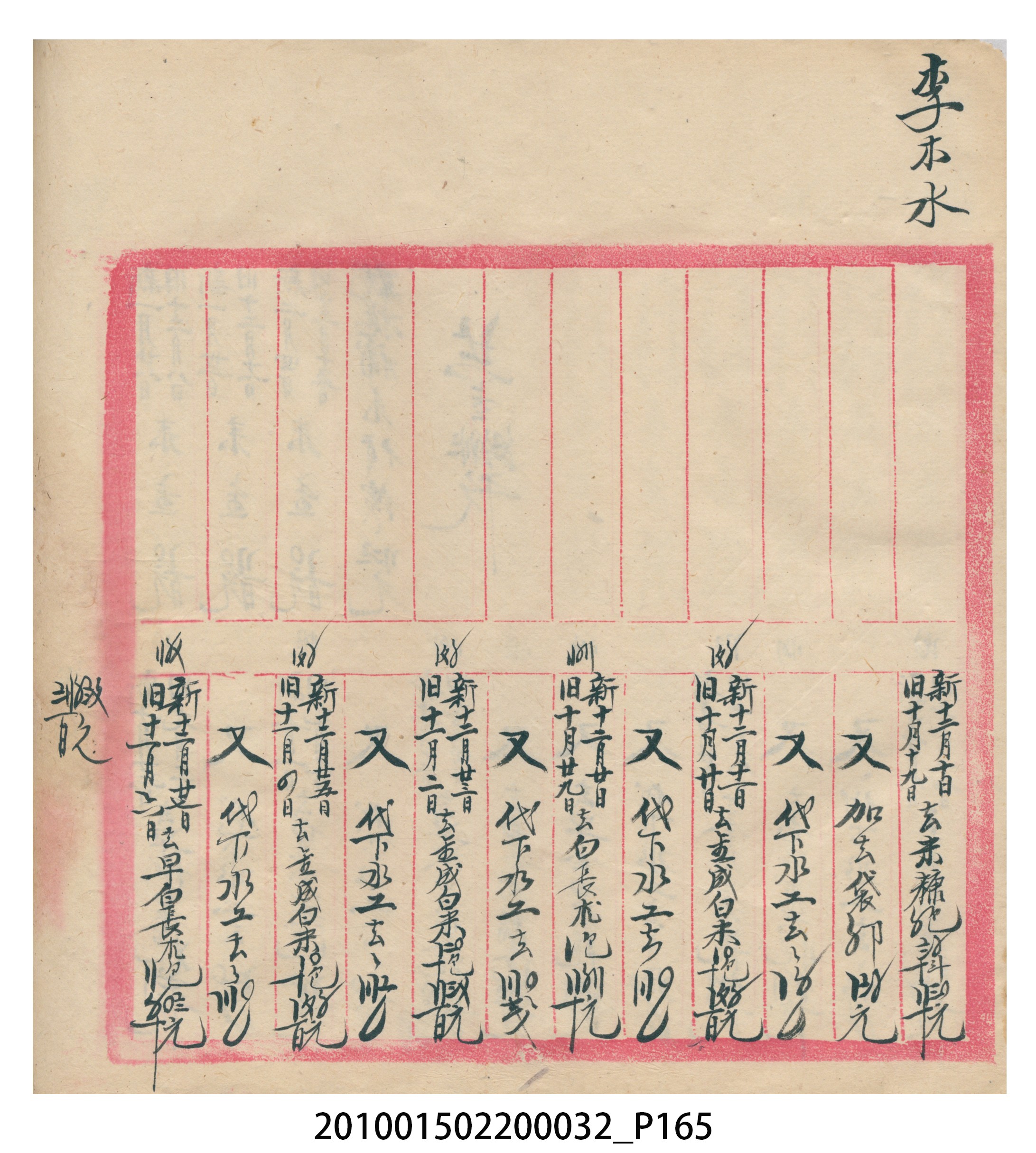 瑞興大正八年己未吉立焿藔九份本街各埠交關總簿 (共215張)