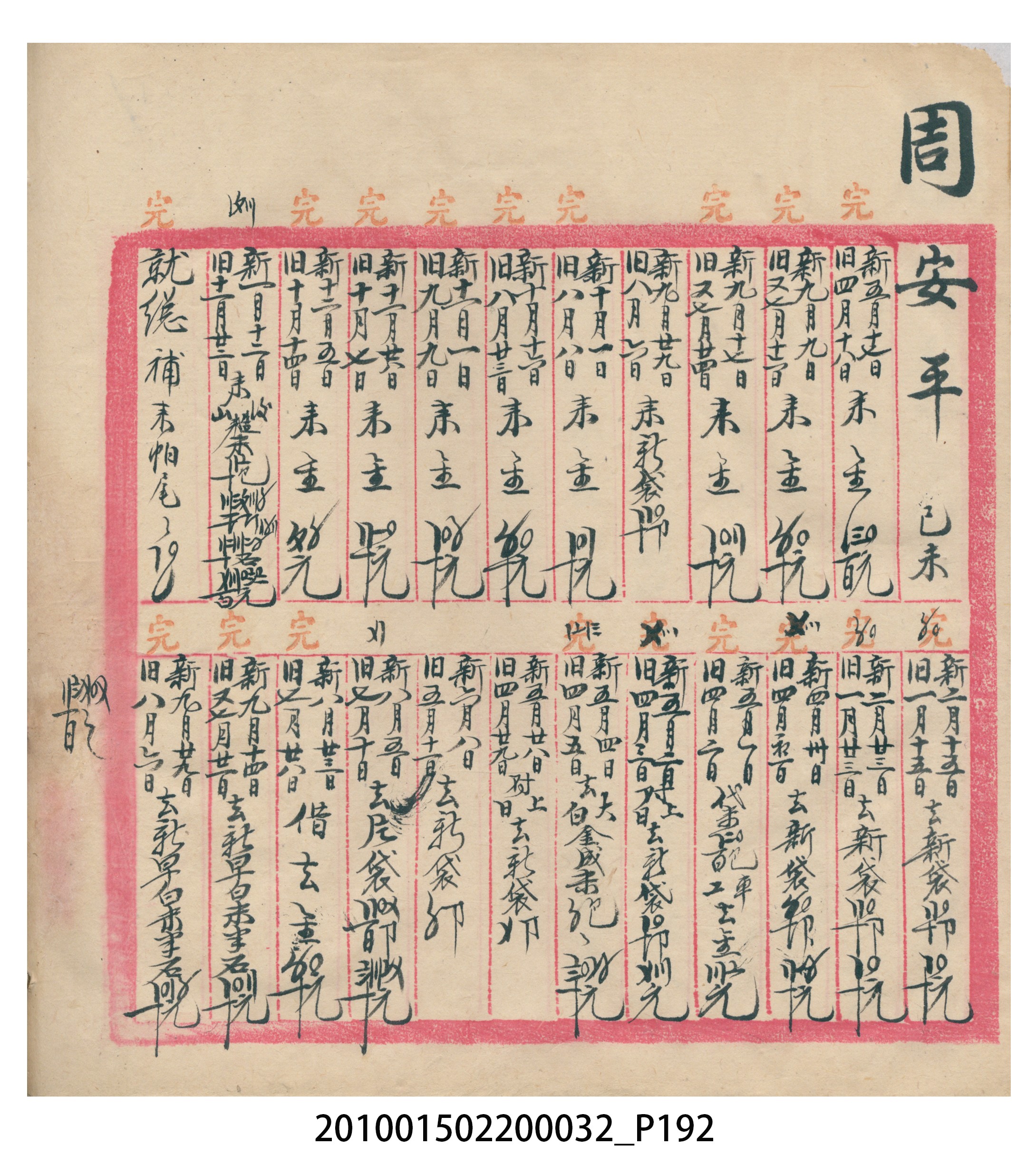 瑞興大正八年己未吉立焿藔九份本街各埠交關總簿 (共215張)