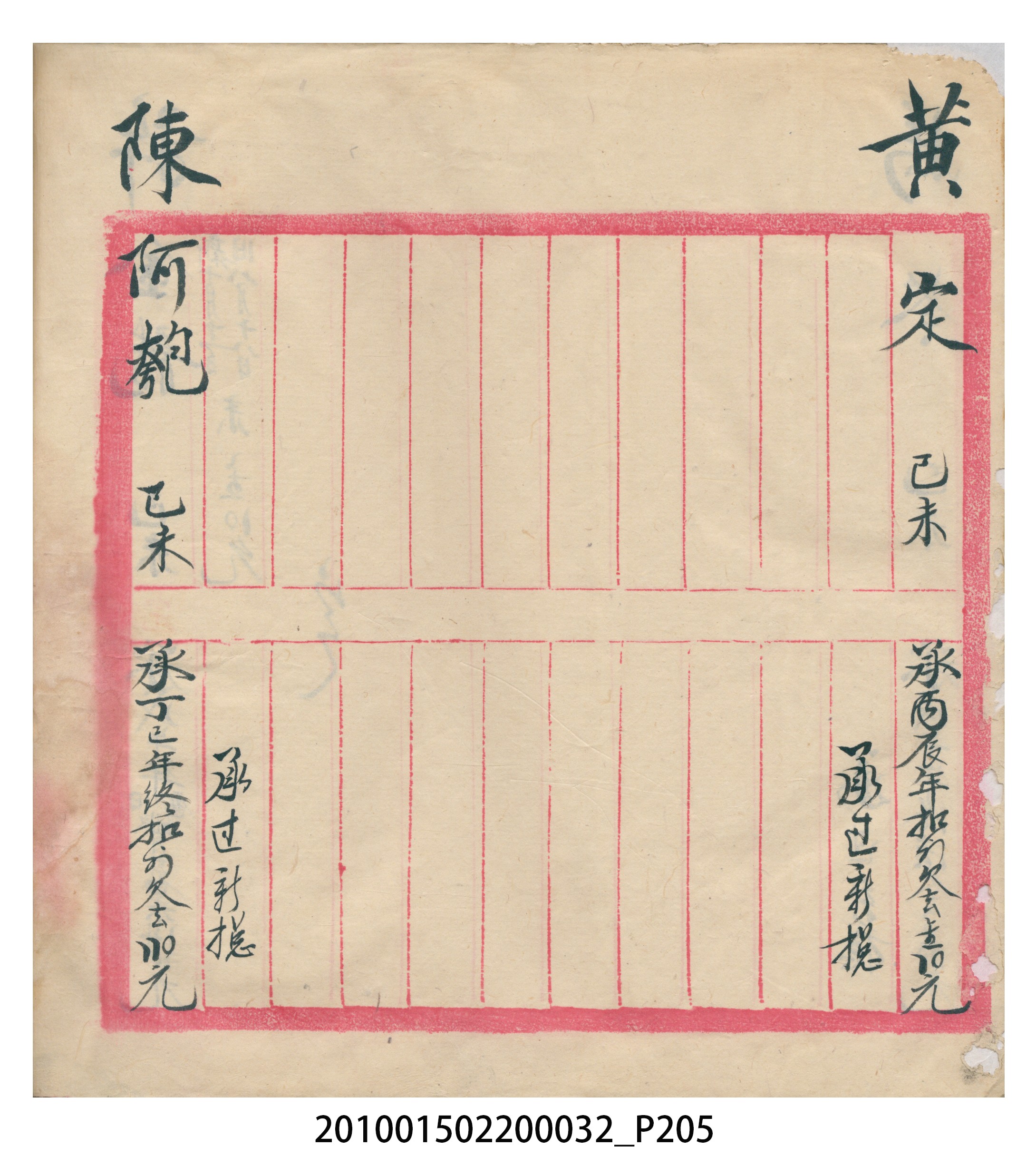瑞興大正八年己未吉立焿藔九份本街各埠交關總簿 (共215張)