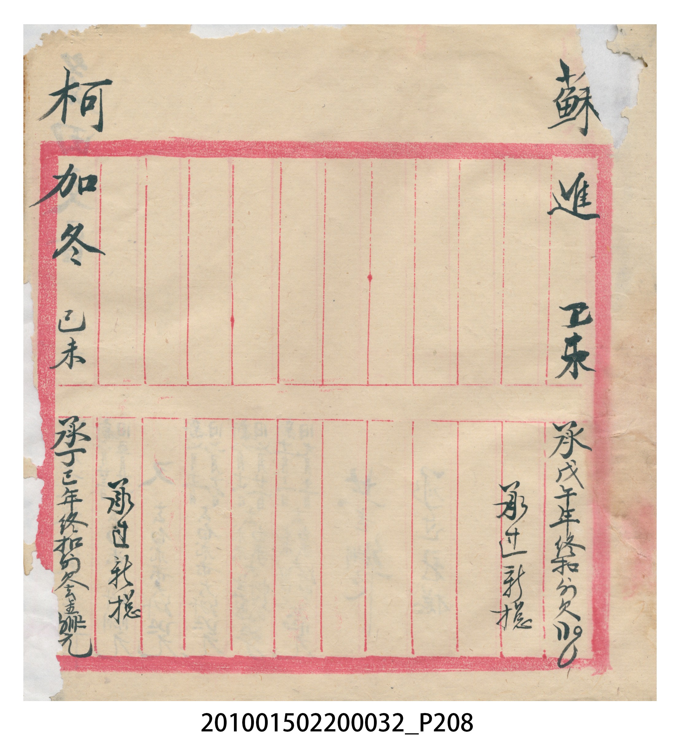 瑞興大正八年己未吉立焿藔九份本街各埠交關總簿 (共215張)