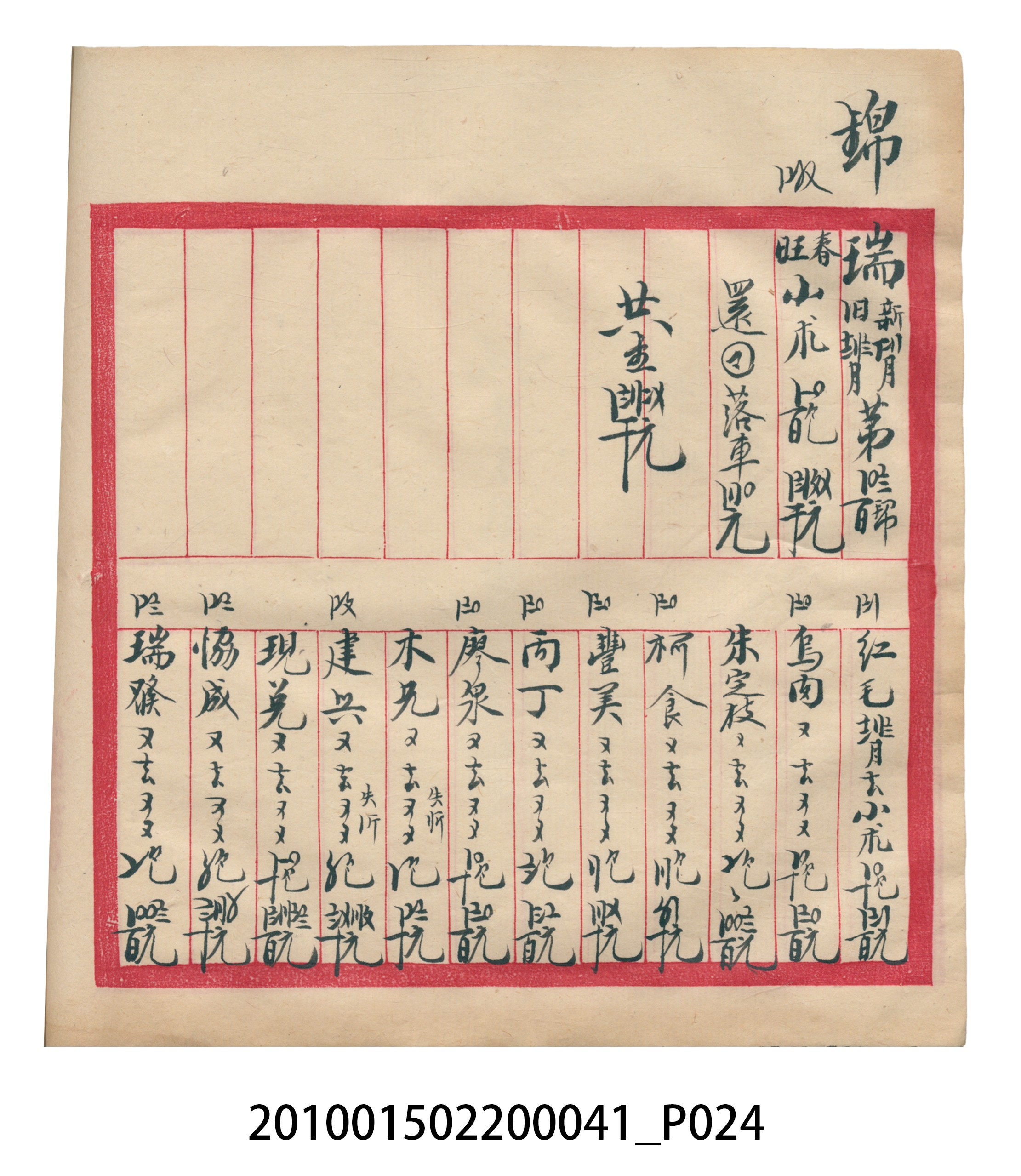 大正13年錦瑞號米店帳冊2 (共186張)