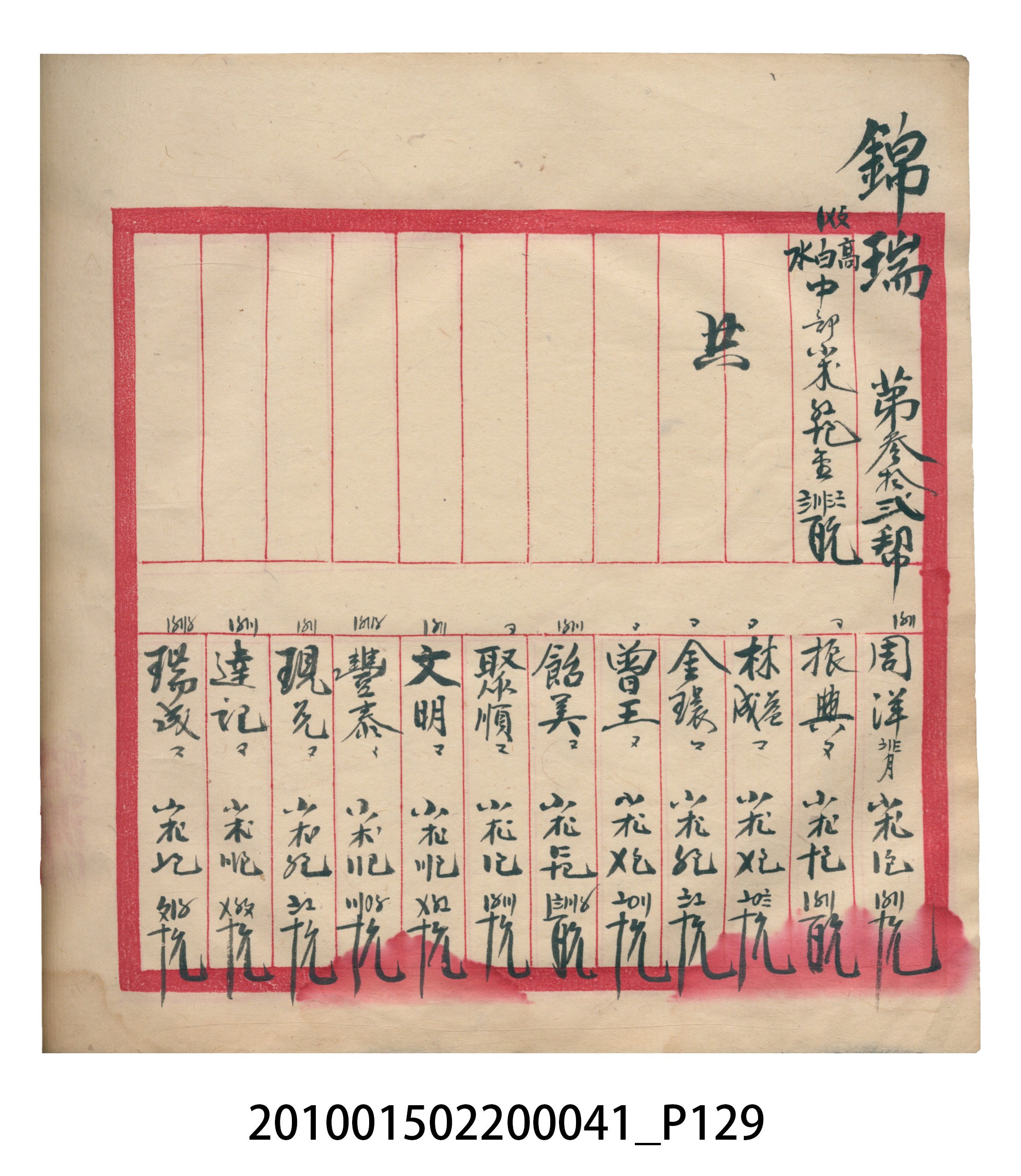 大正13年錦瑞號米店帳冊2 (共186張)