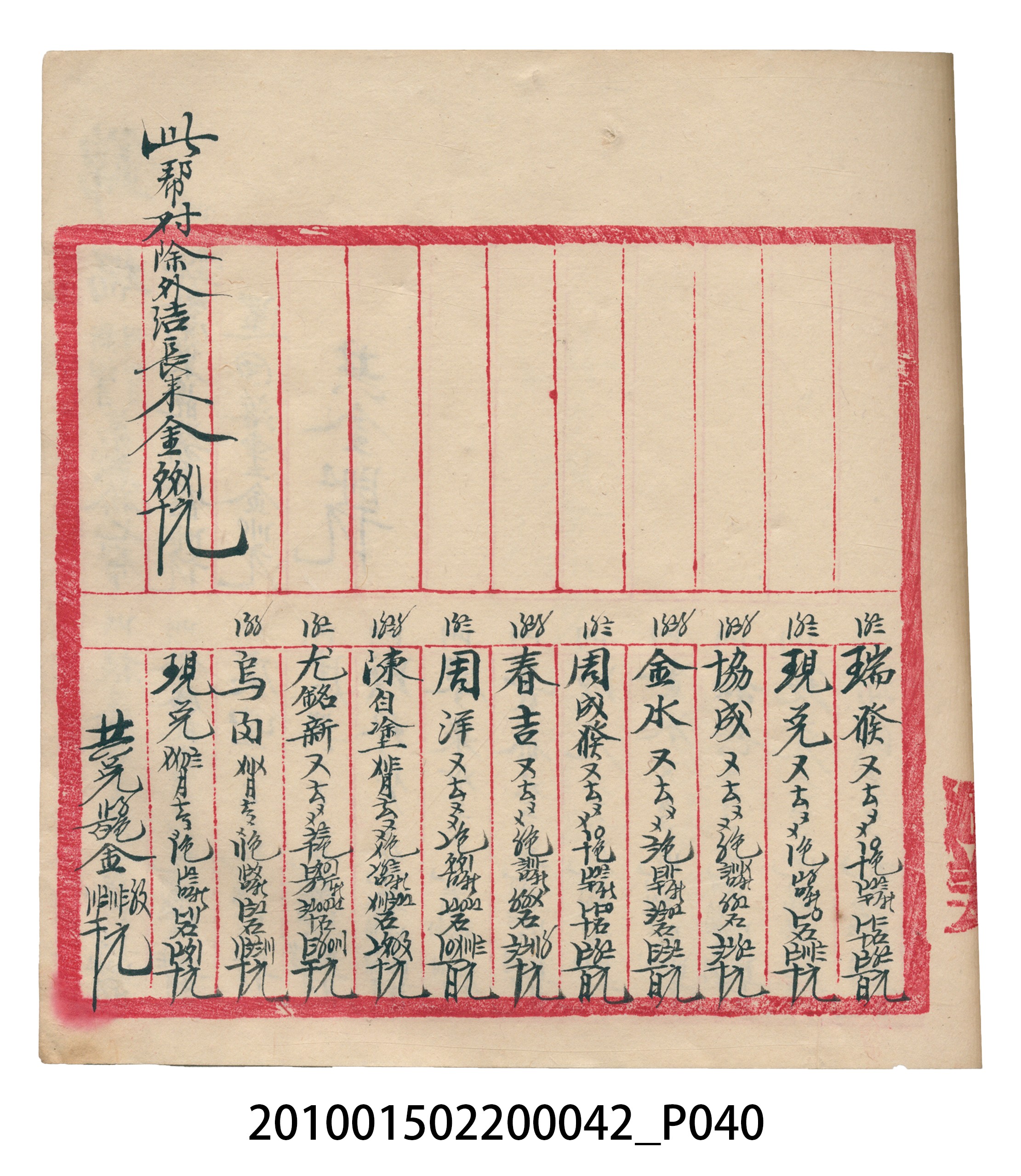 大正14年錦瑞號米店帳冊1 (共193張)