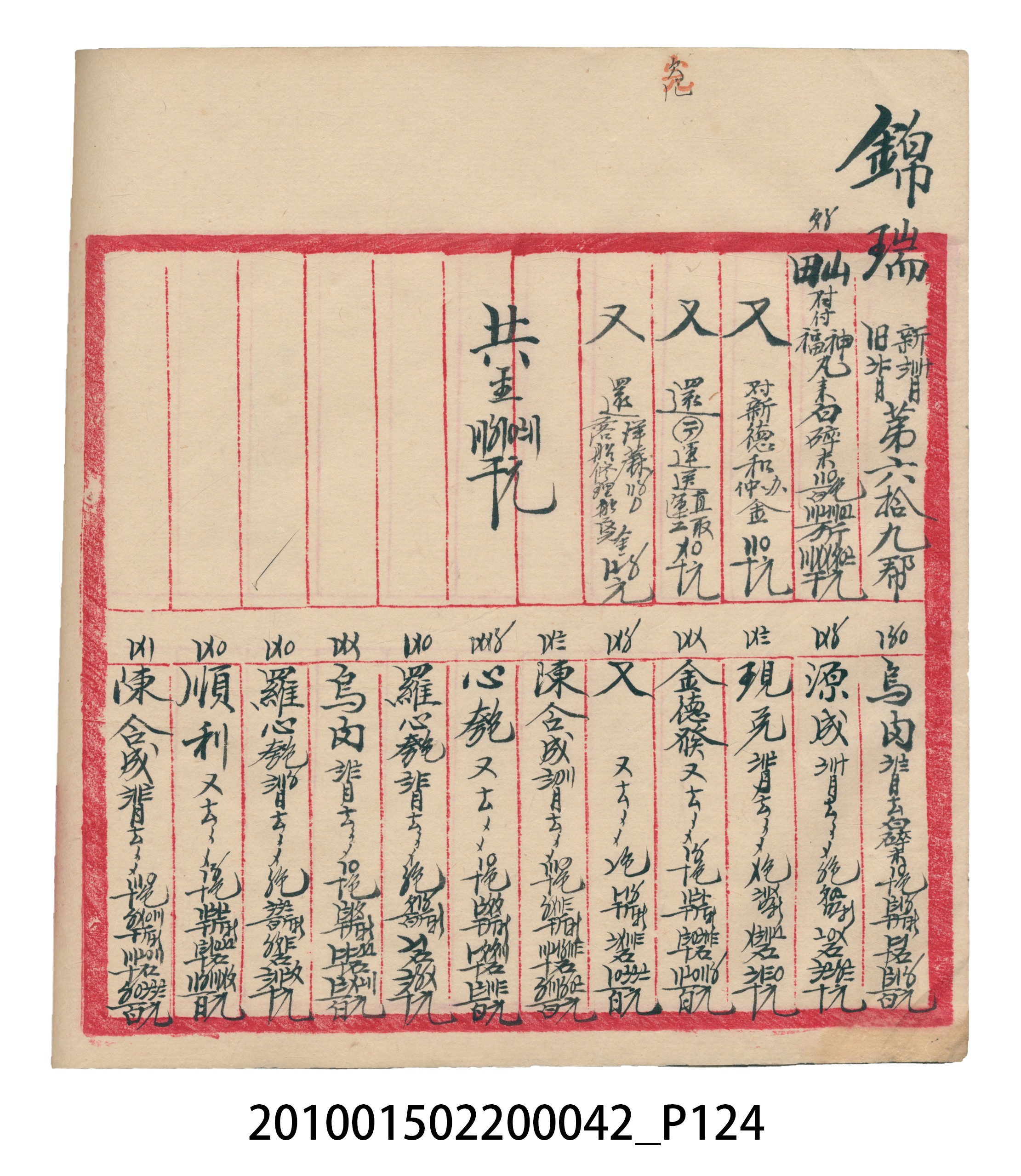 大正14年錦瑞號米店帳冊1 (共193張)