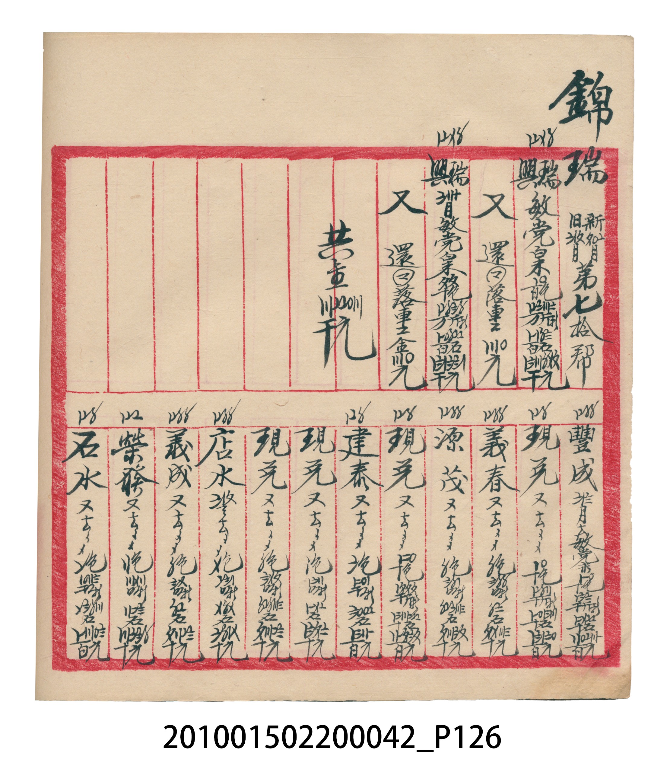 大正14年錦瑞號米店帳冊1 (共193張)