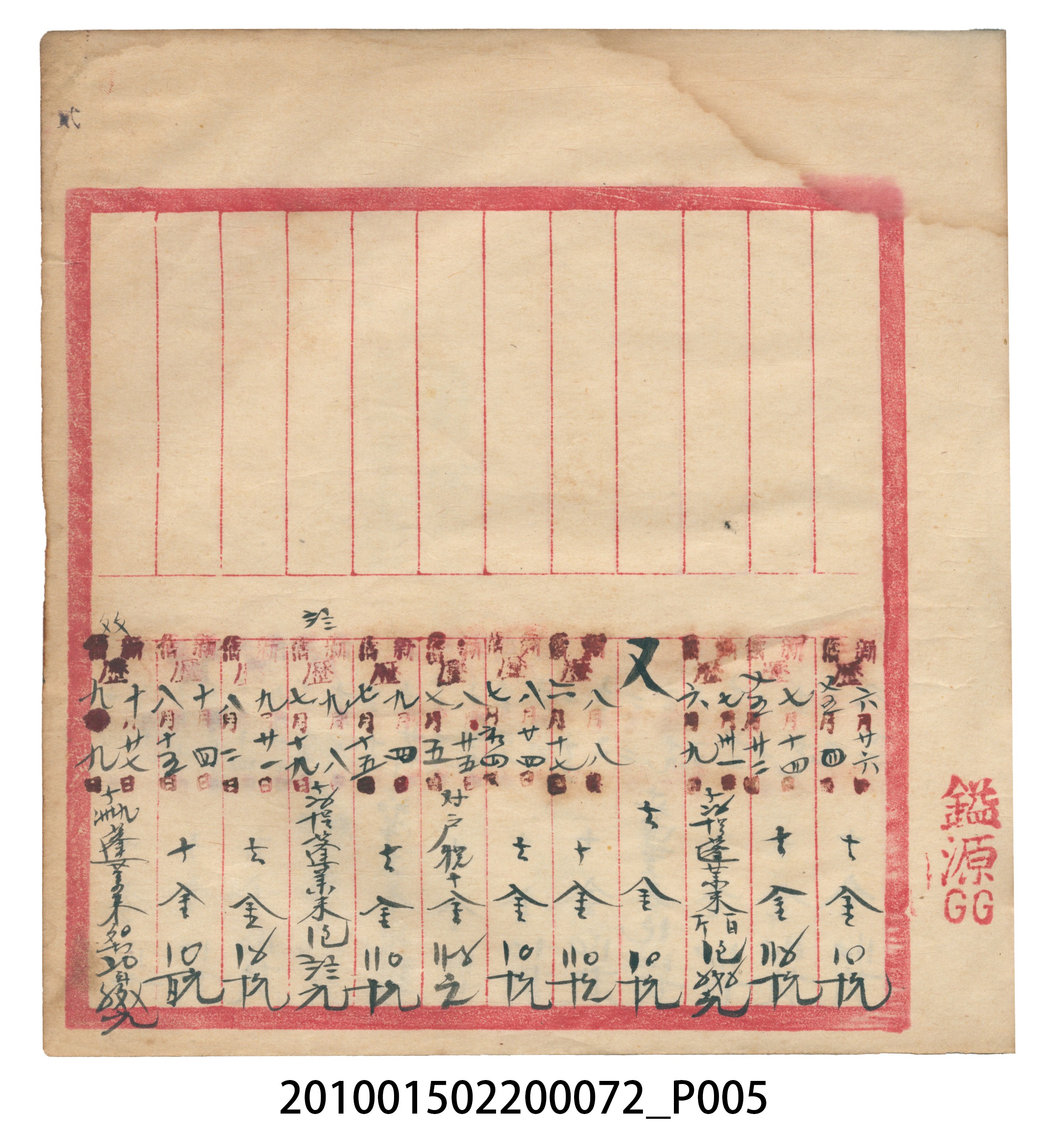錦記昭和八年歲次癸酉福食辛金總簿 (共65張)