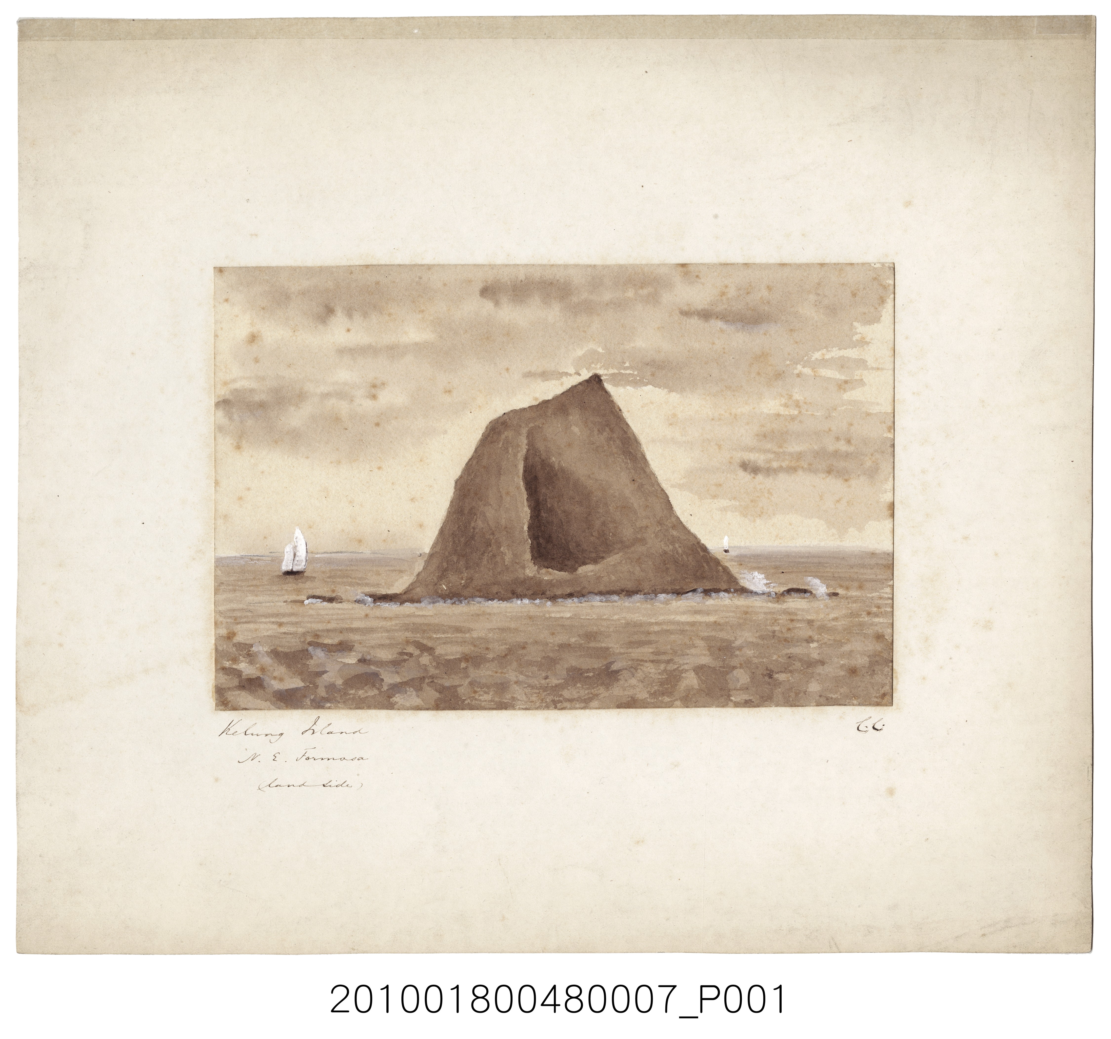從陸地望見福爾摩沙東北端基隆嶼 (共3張)