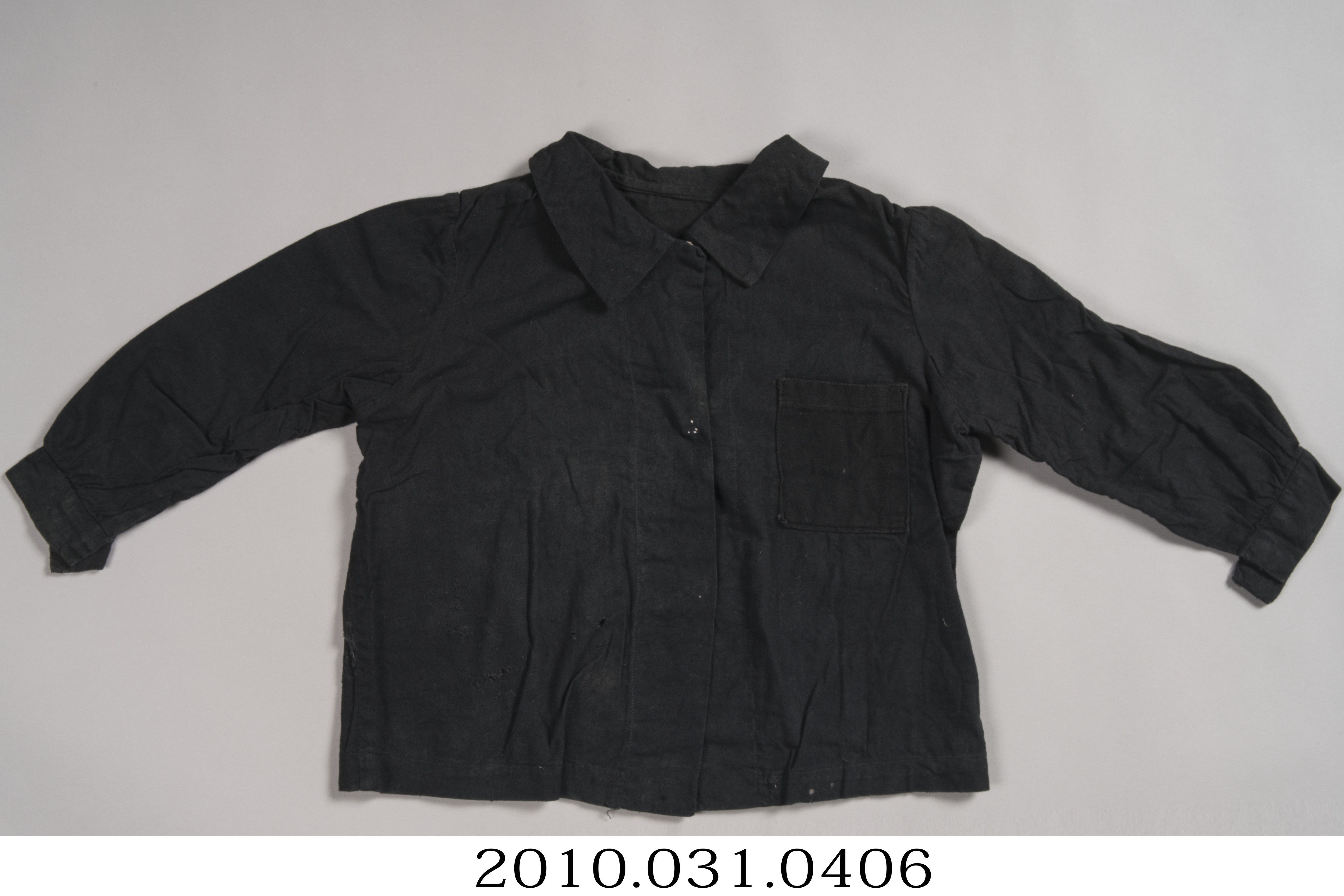 黑棉質翻領女童外套 (共4張)