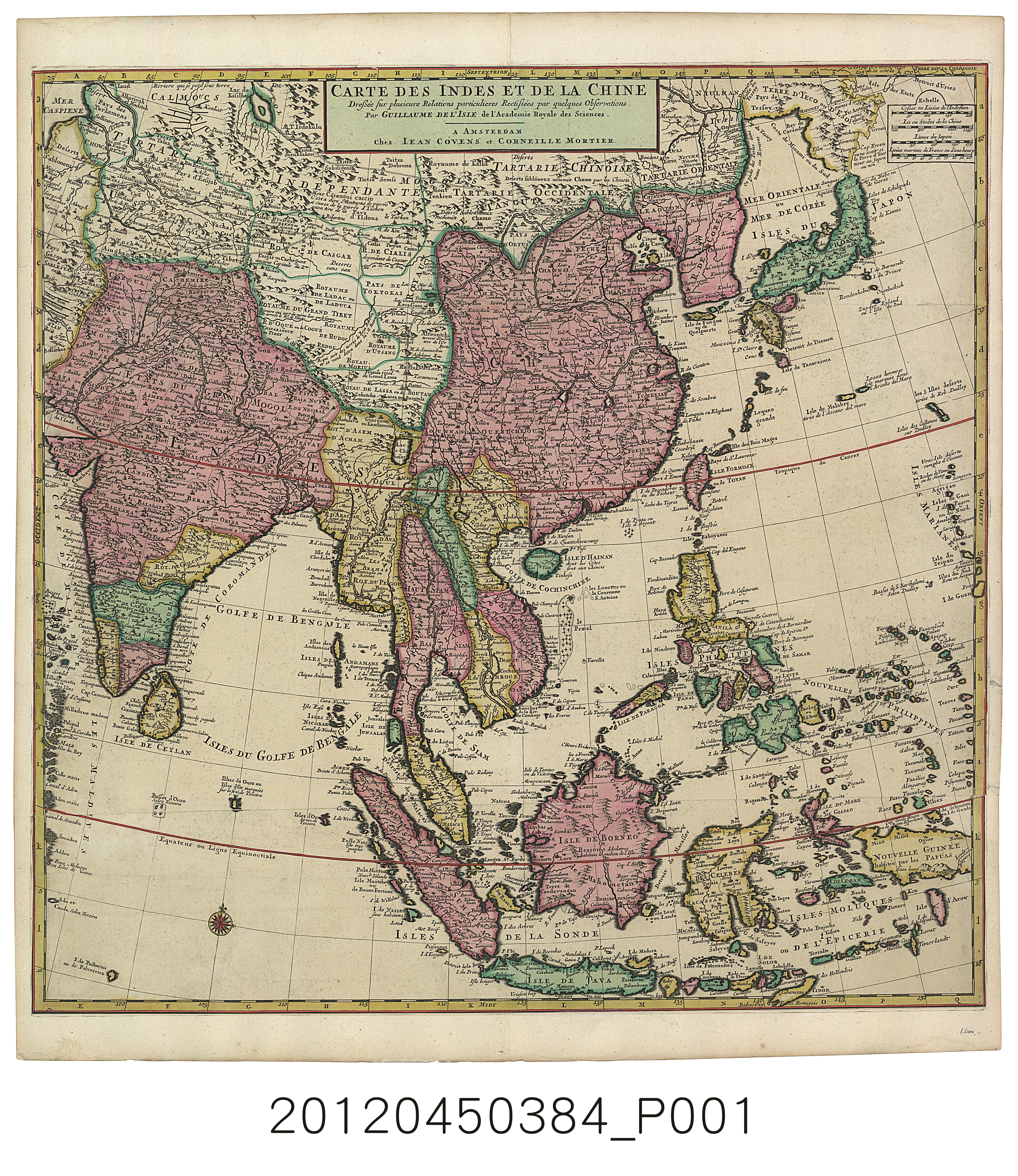 Guillaume de L'Isle〈印度與中華地圖〉 (共2張)