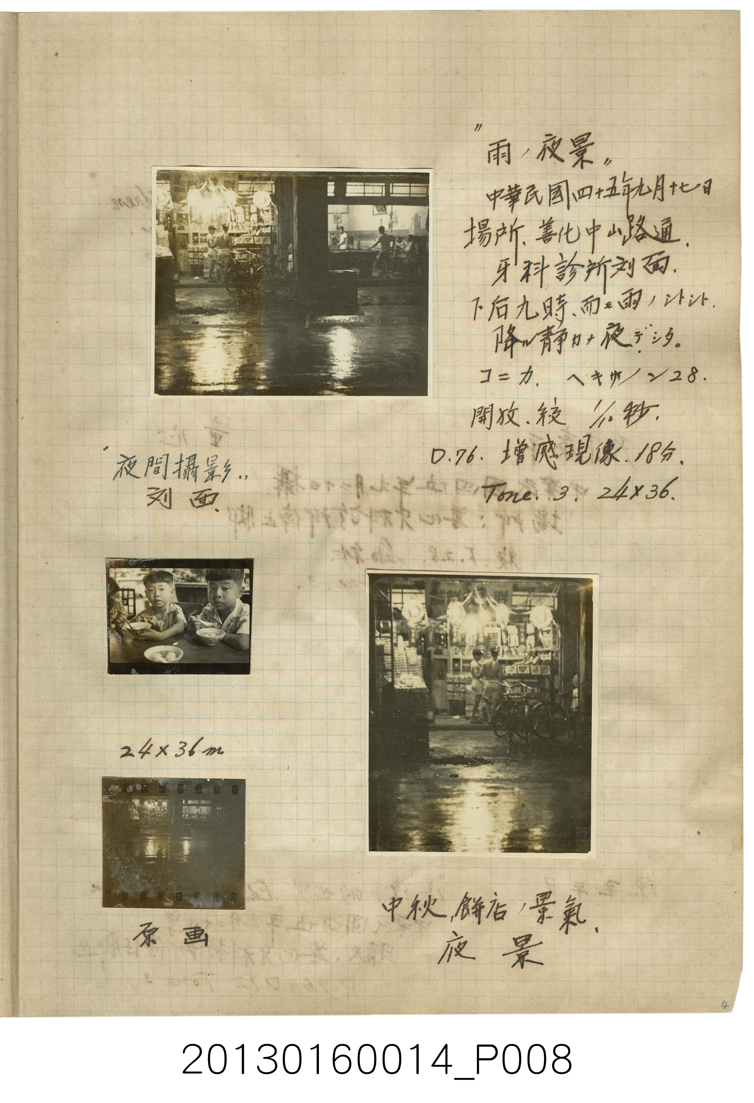 陳崧波攝影作品相簿-11(高級洋裁帳)1956年9-10月 (共13張)