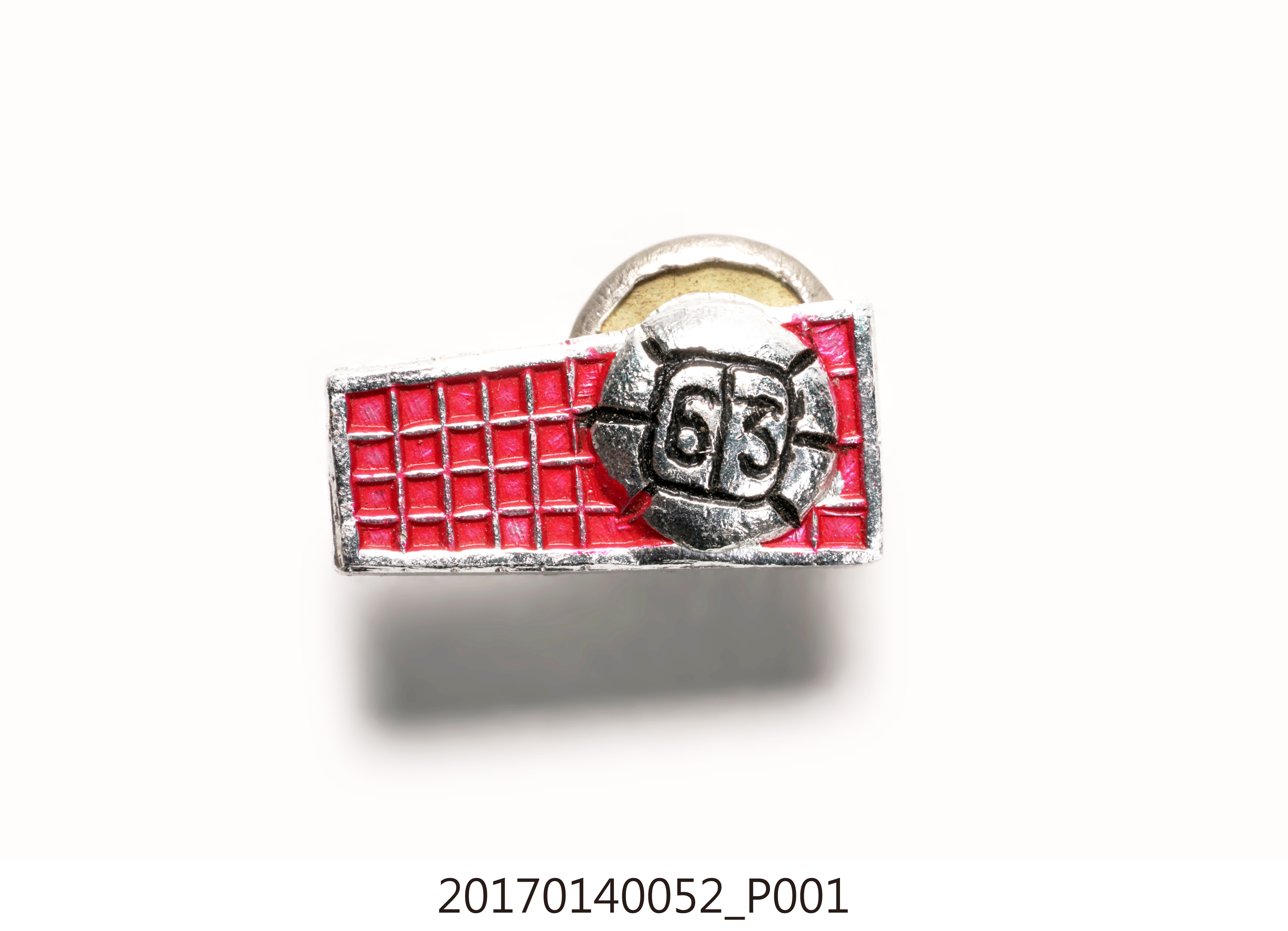 民國63年足球紋長方形紀念徽章 (共7張)