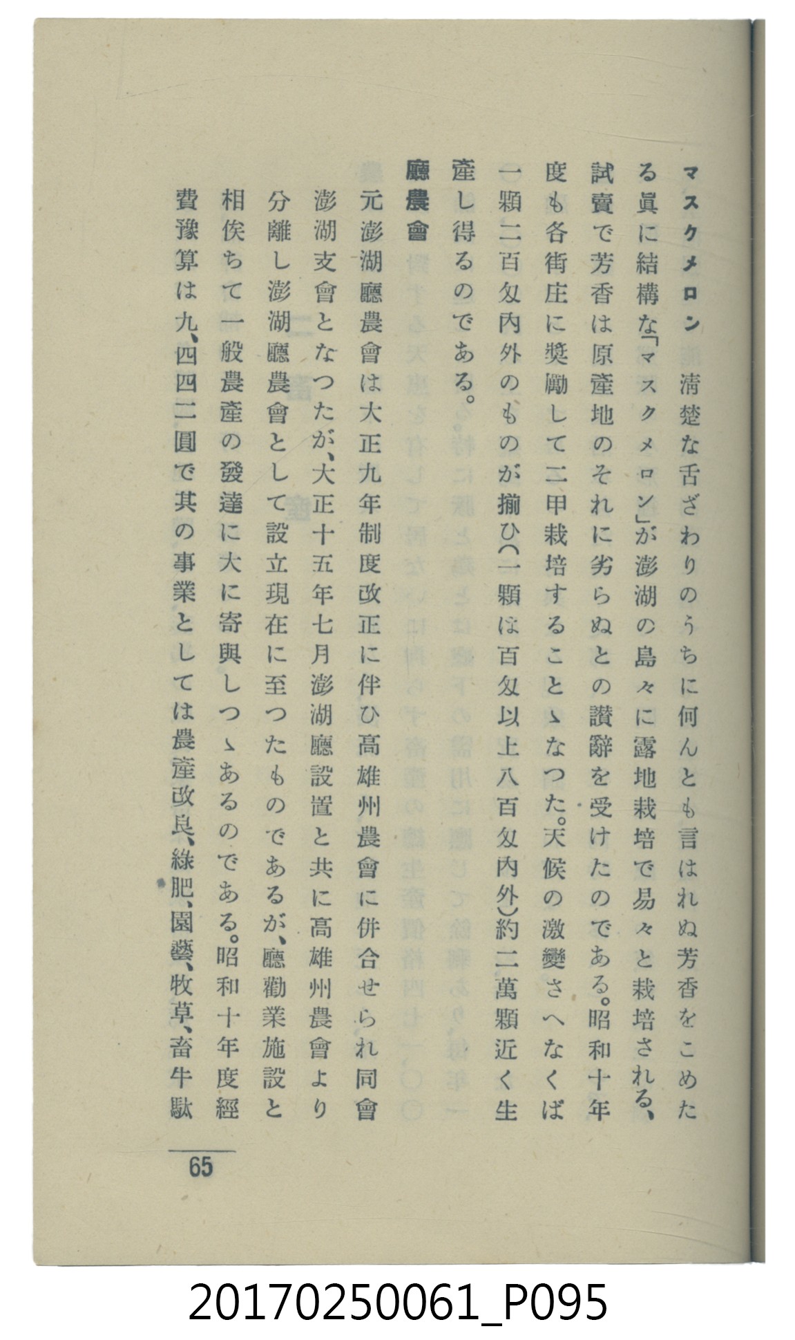  山科商店印刷部印刷《澎湖廳要覽》 (共189張)