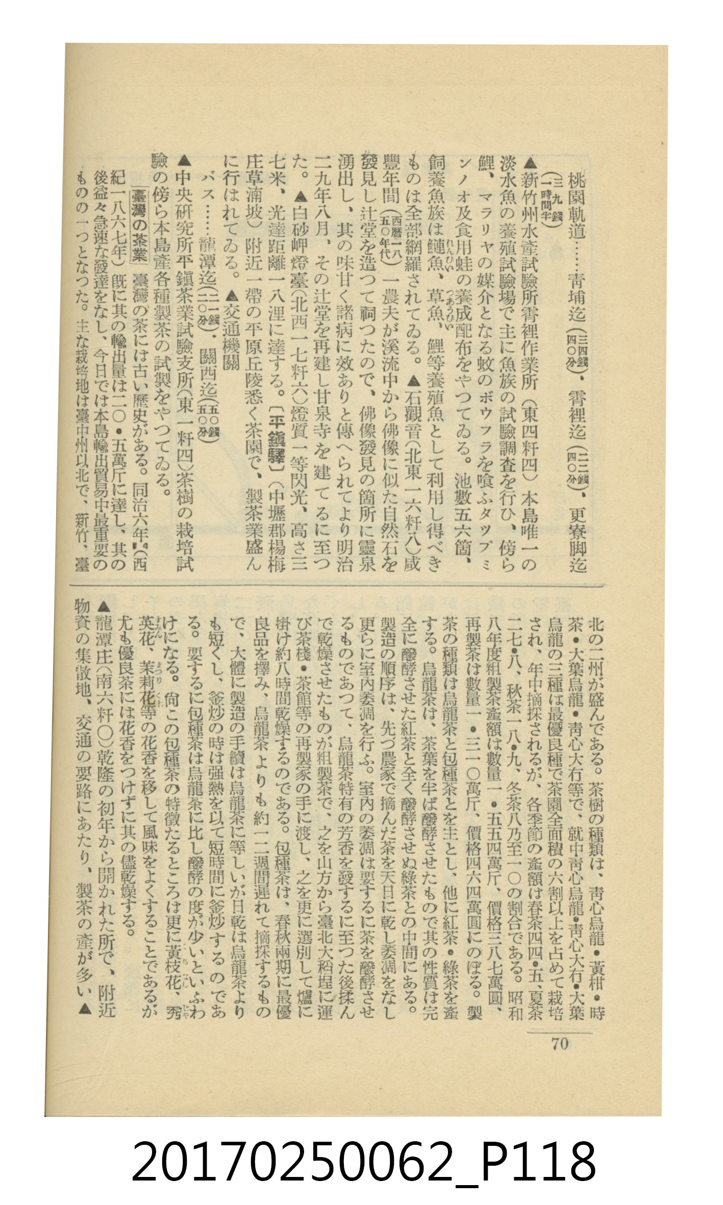 日本旅行協會臺灣支部所發行《臺灣鐵道旅行介紹》 (共298張)