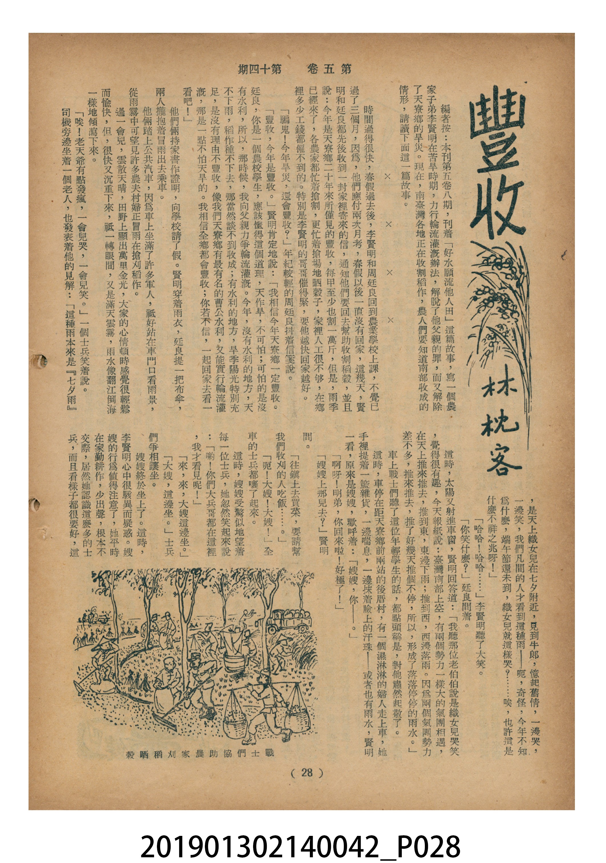 1955年7月16日《豐年》第5卷第14期 (共37張)