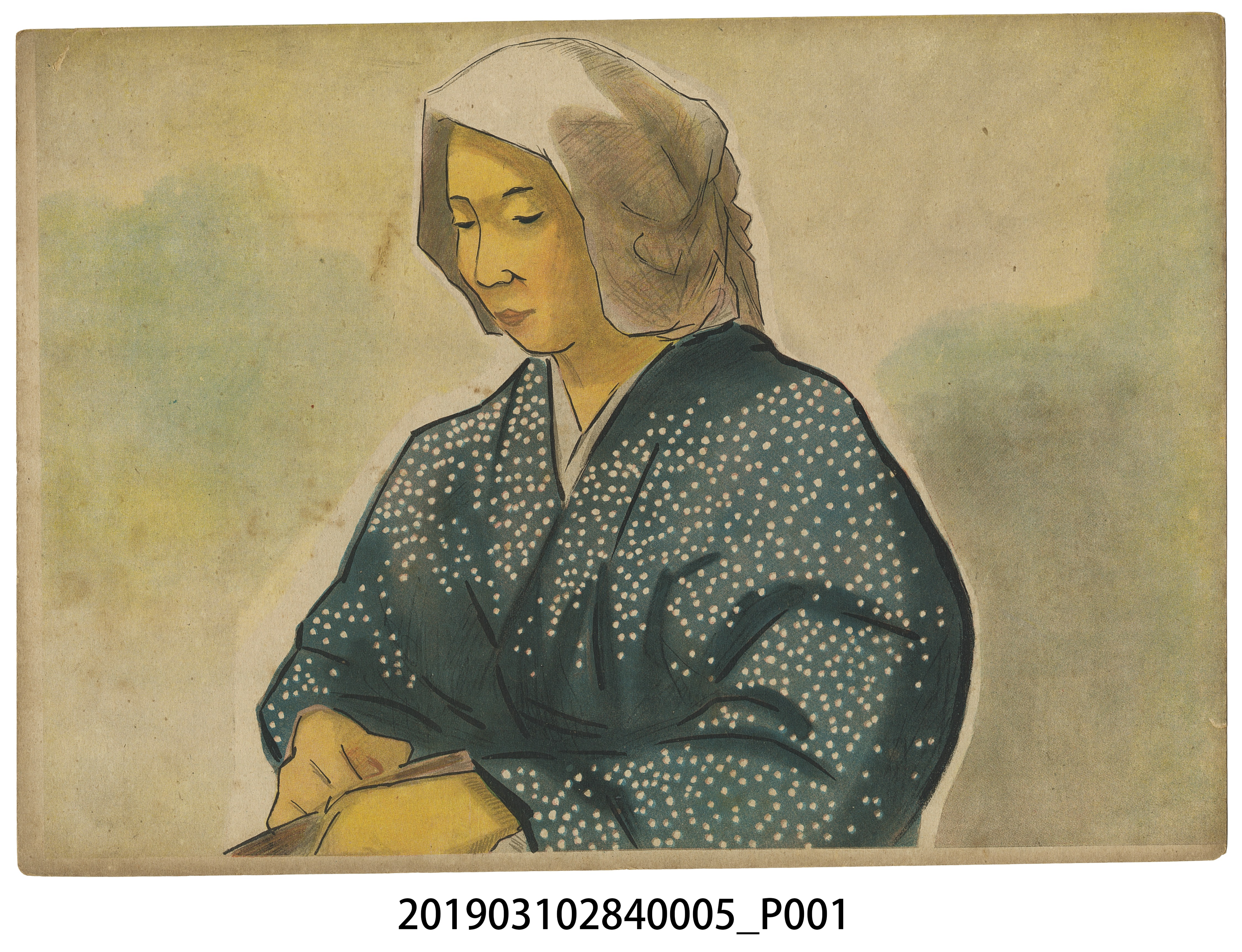 日本教育畫劇株式會社《軍神之母》紙芝居5 (共4張)