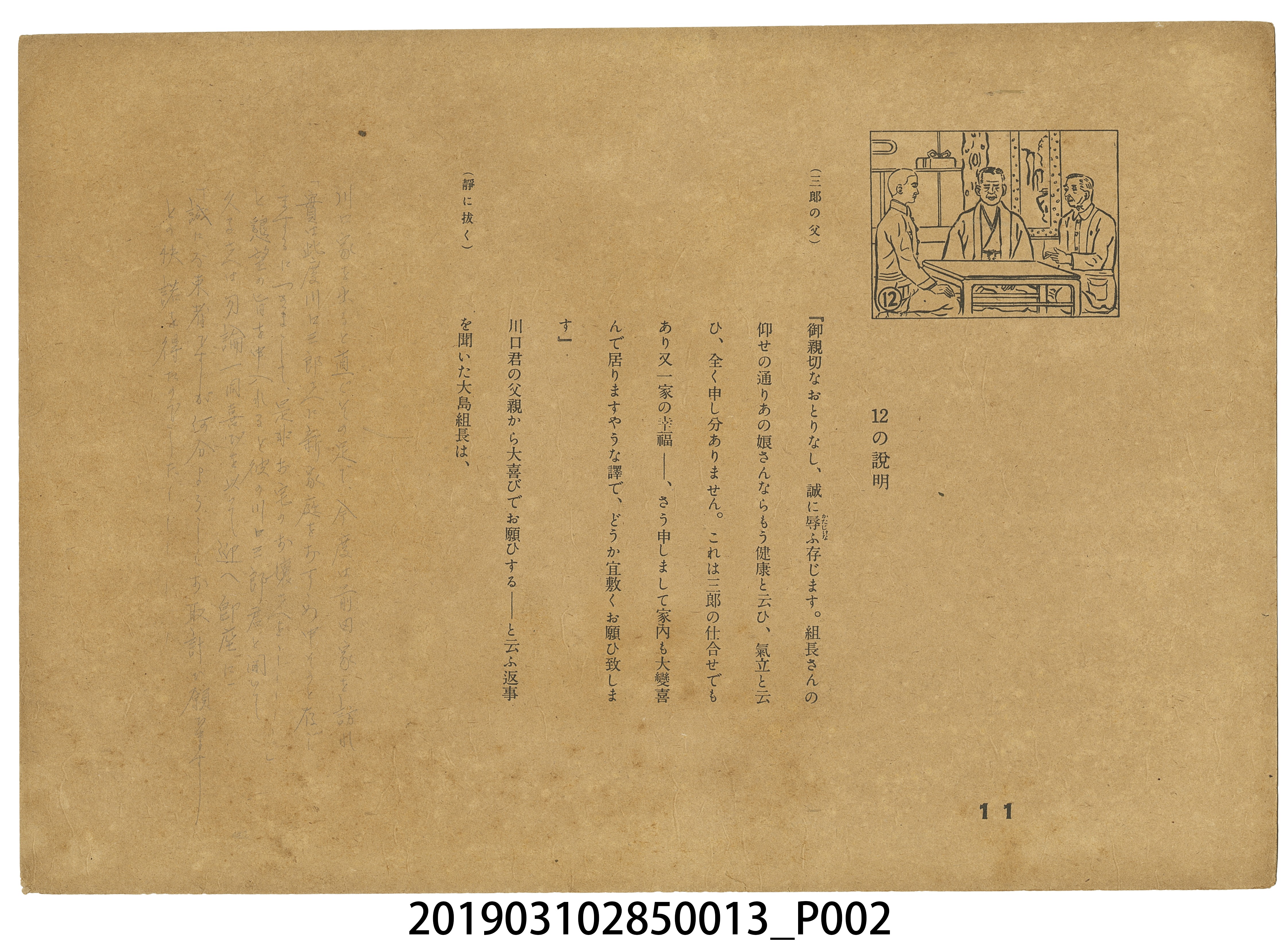 大東亞文化畫劇社《快樂前進》紙芝居13 (共4張)