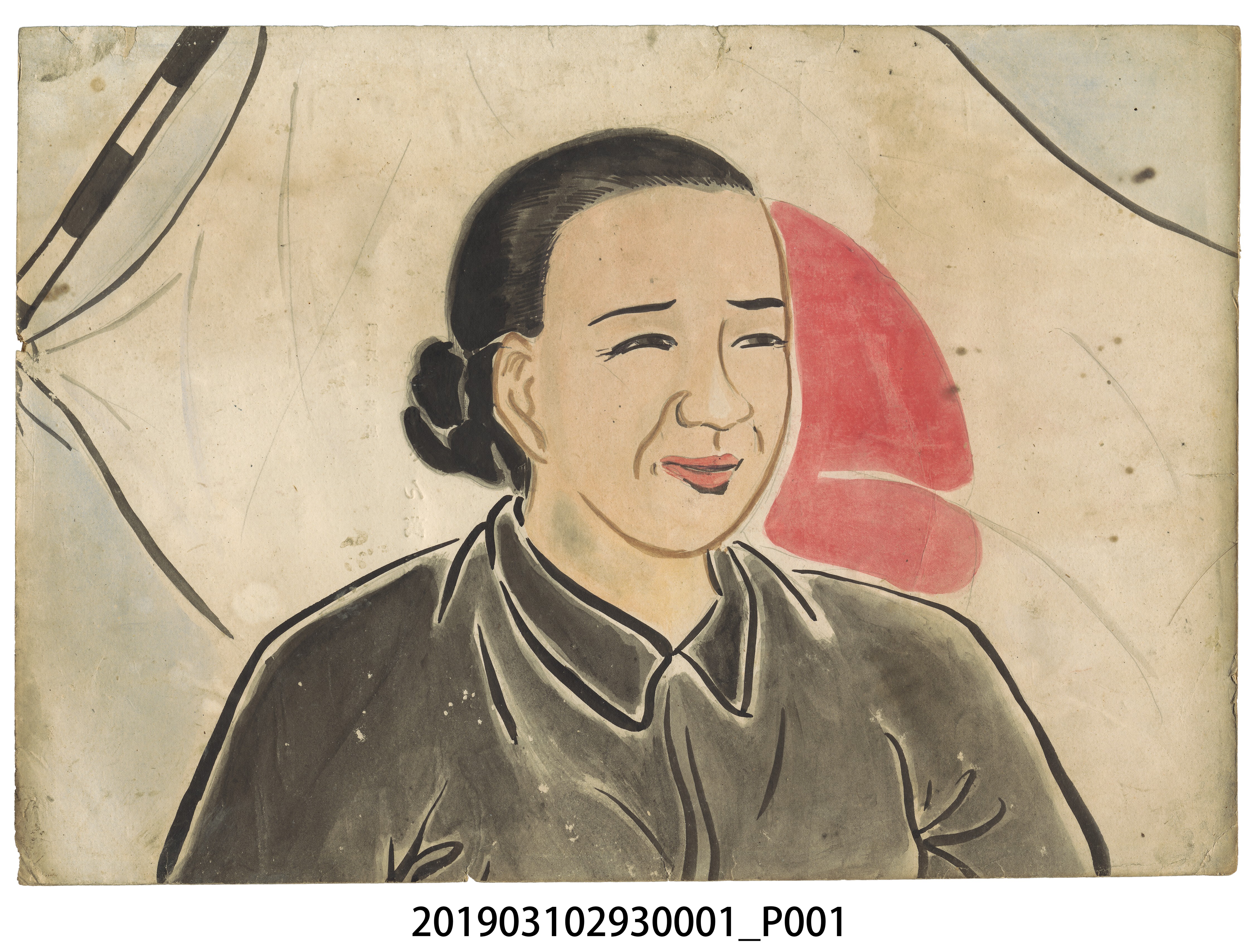 臺灣軍報道部製徵兵紙芝居《お母さん萬歲》1 (共2張)