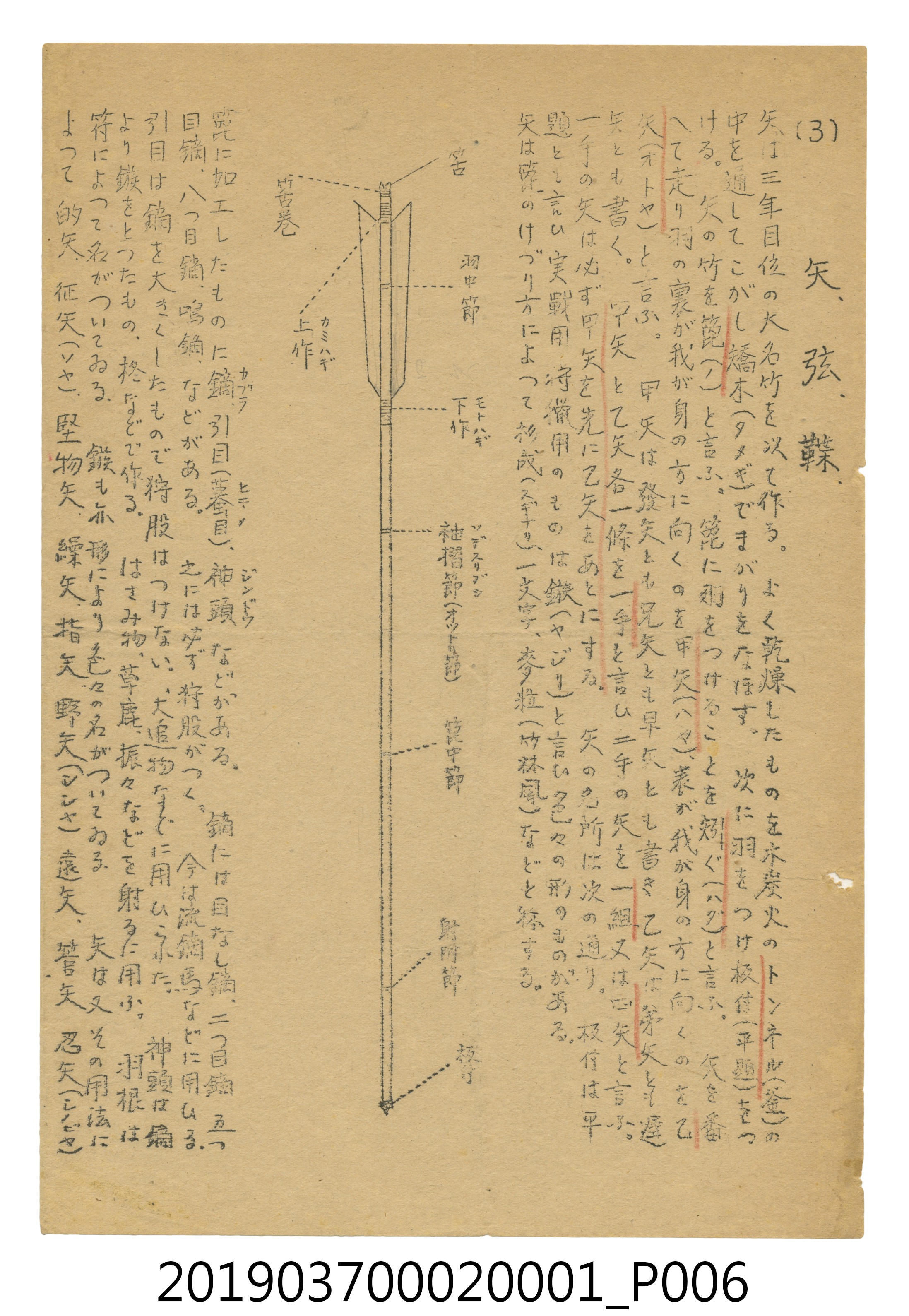 臺北州立臺北第三高等女學校弓道社團筆記 (共13張)