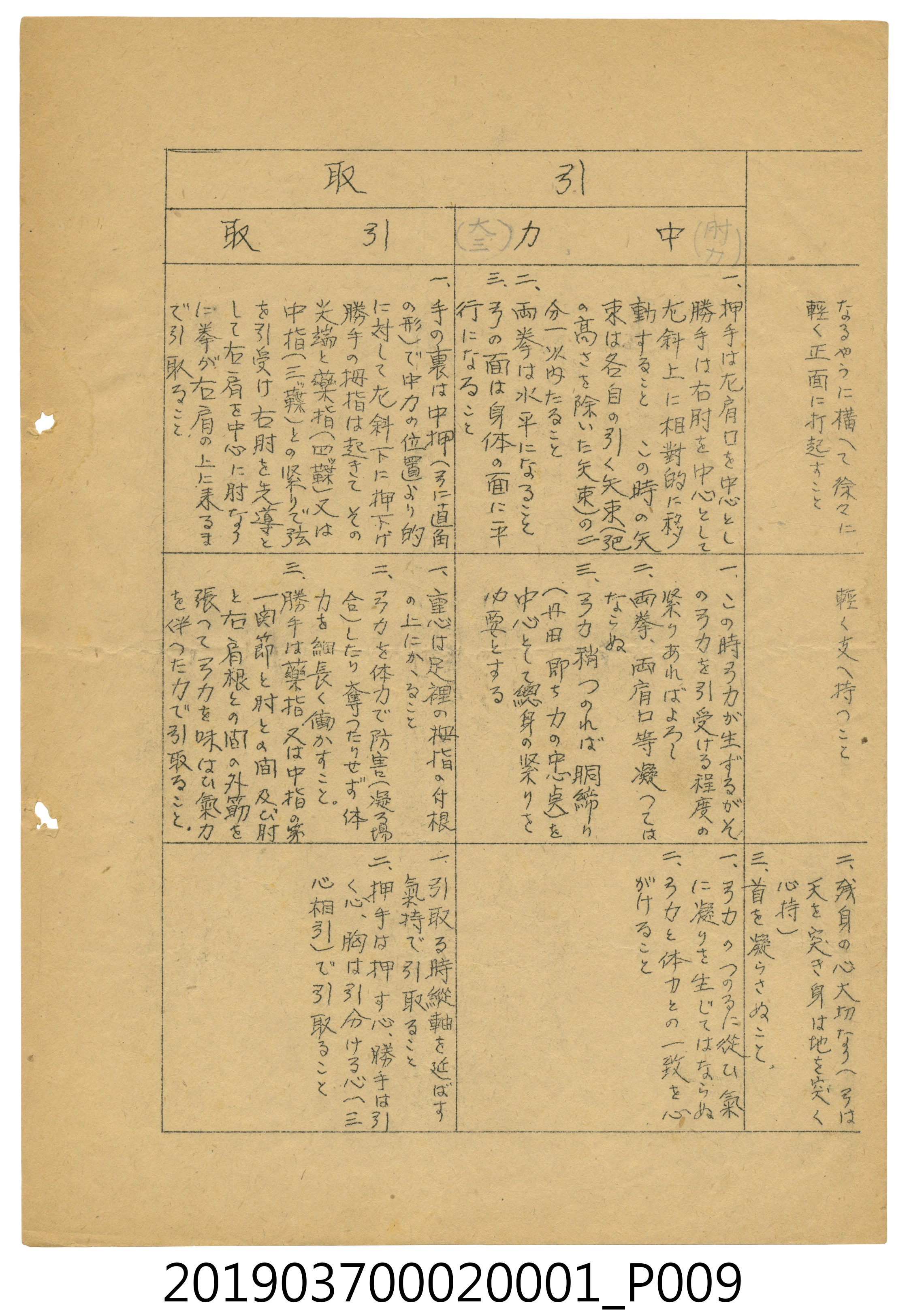 臺北州立臺北第三高等女學校弓道社團筆記 (共13張)