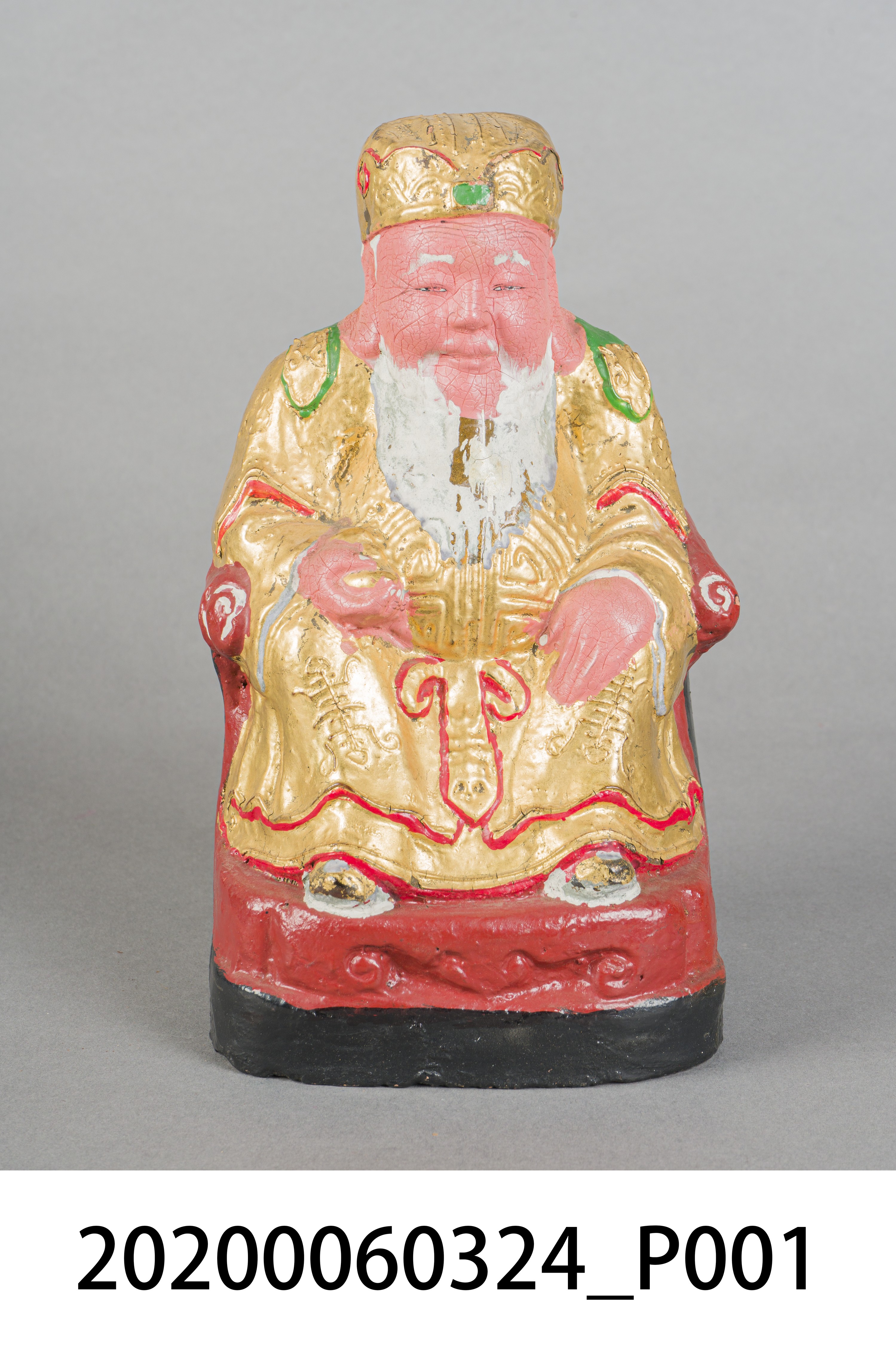 磚燒臺北西湖磁廠出品土地公神像 (共10張)