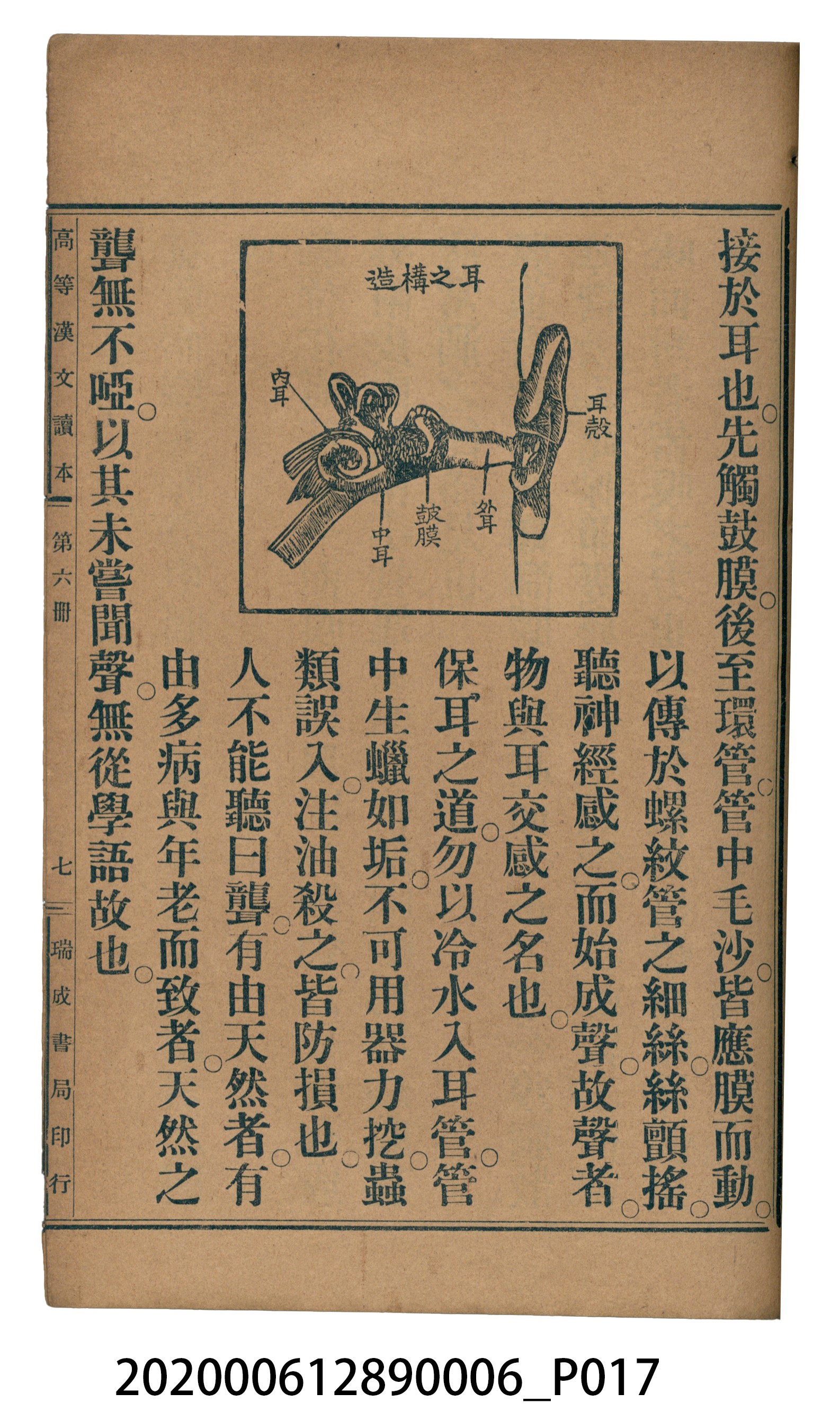 許深溪著《中學程度高等漢文讀本第六冊》 (共102張)