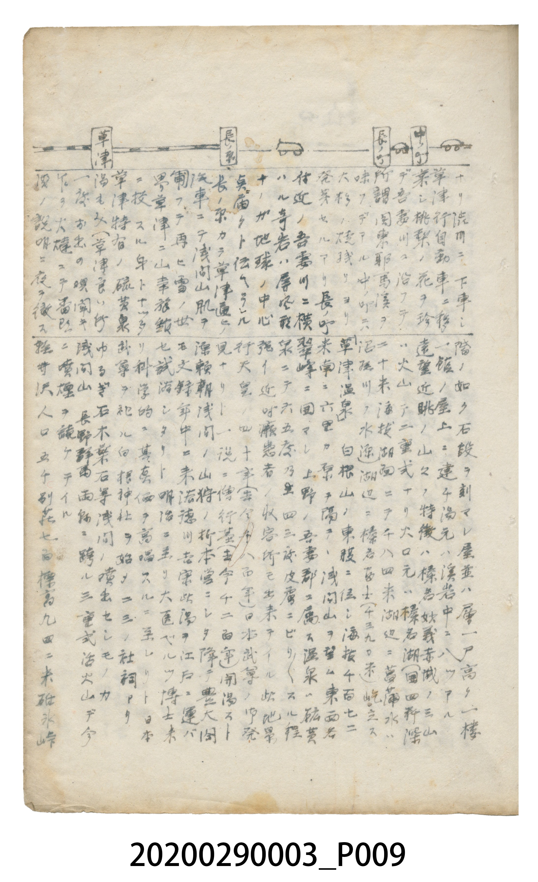 〈昭和十二年大東亞遊覽記．前編〉手稿 (共147張)