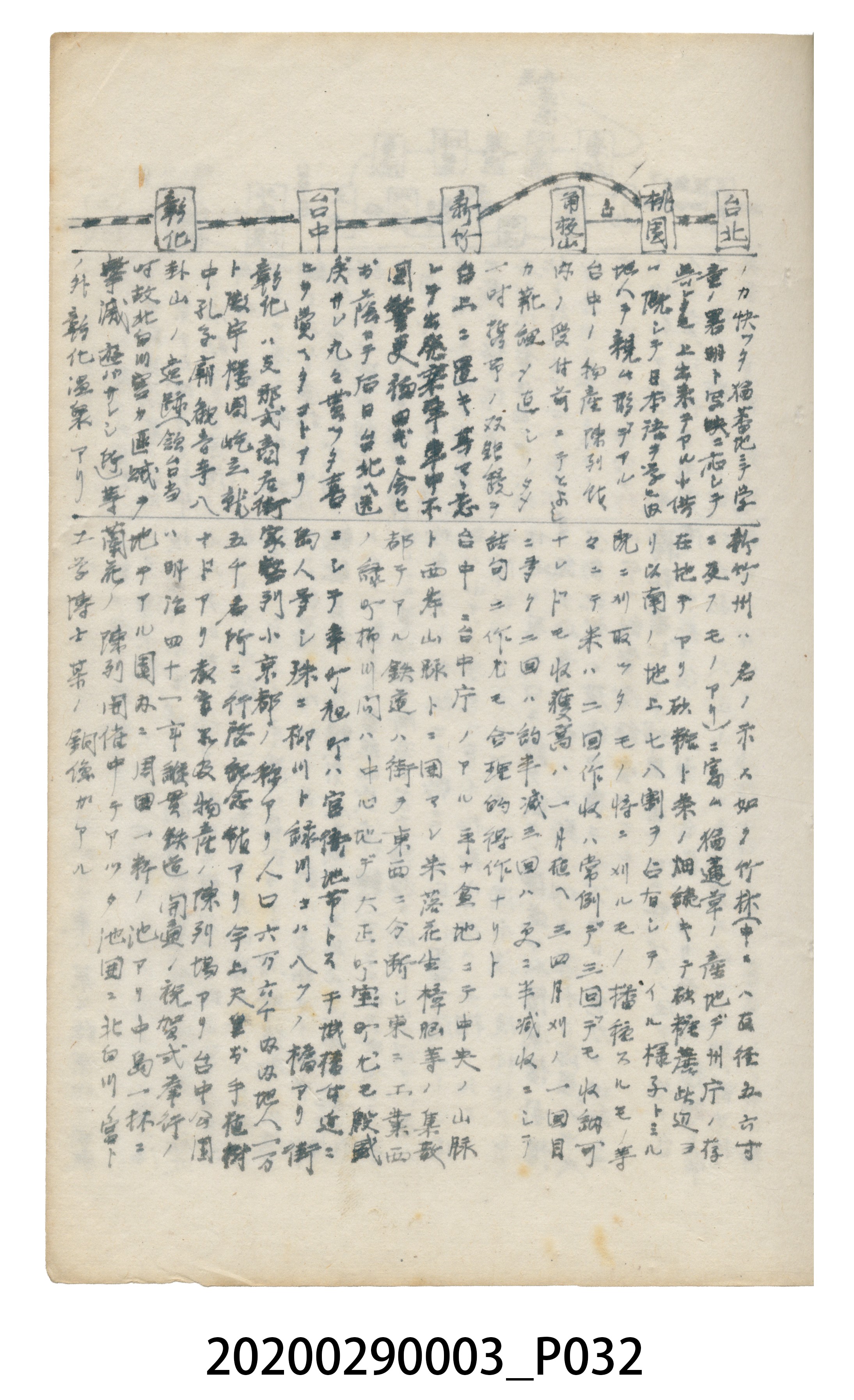 〈昭和十二年大東亞遊覽記．前編〉手稿 (共147張)