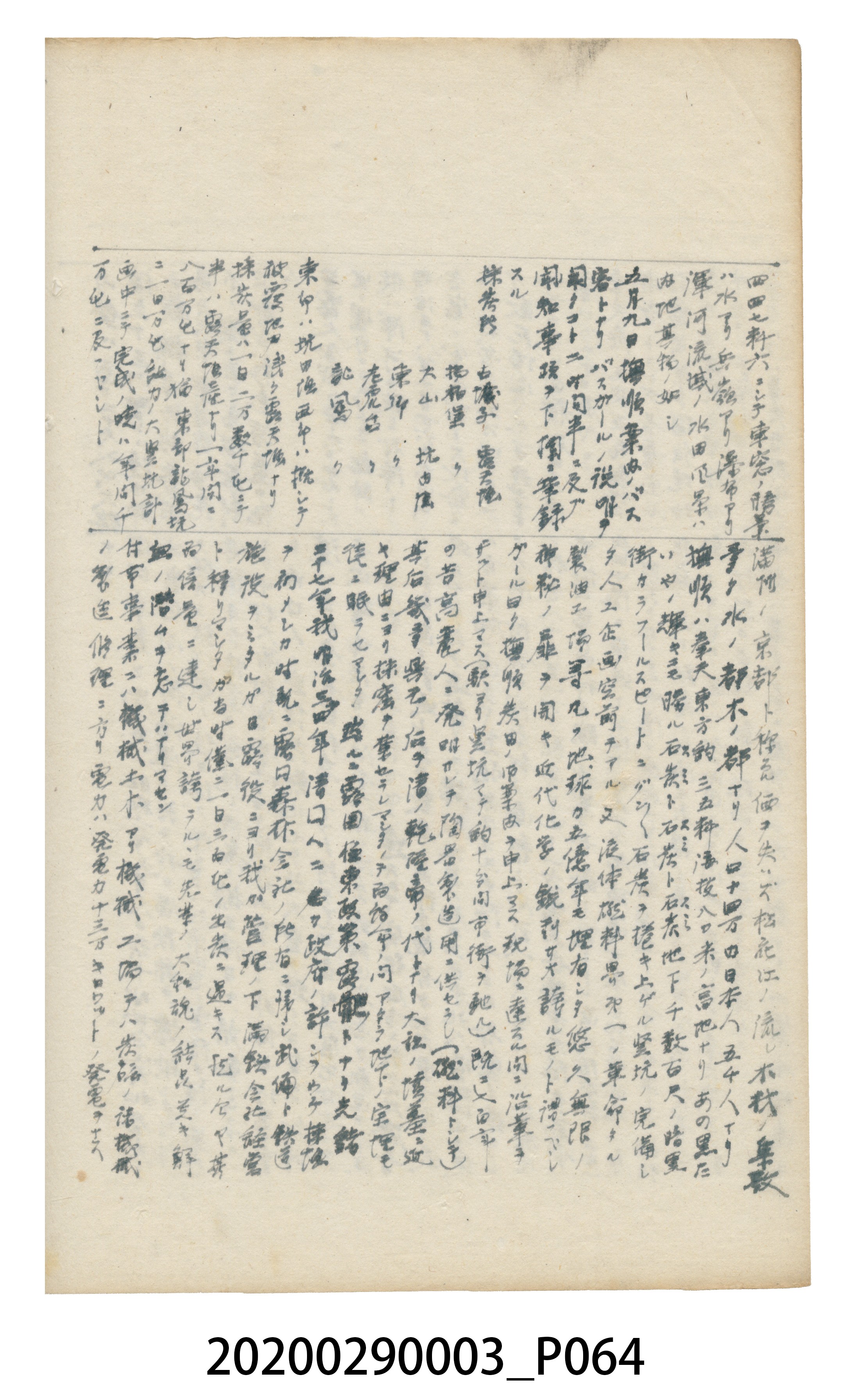 〈昭和十二年大東亞遊覽記．前編〉手稿 (共147張)