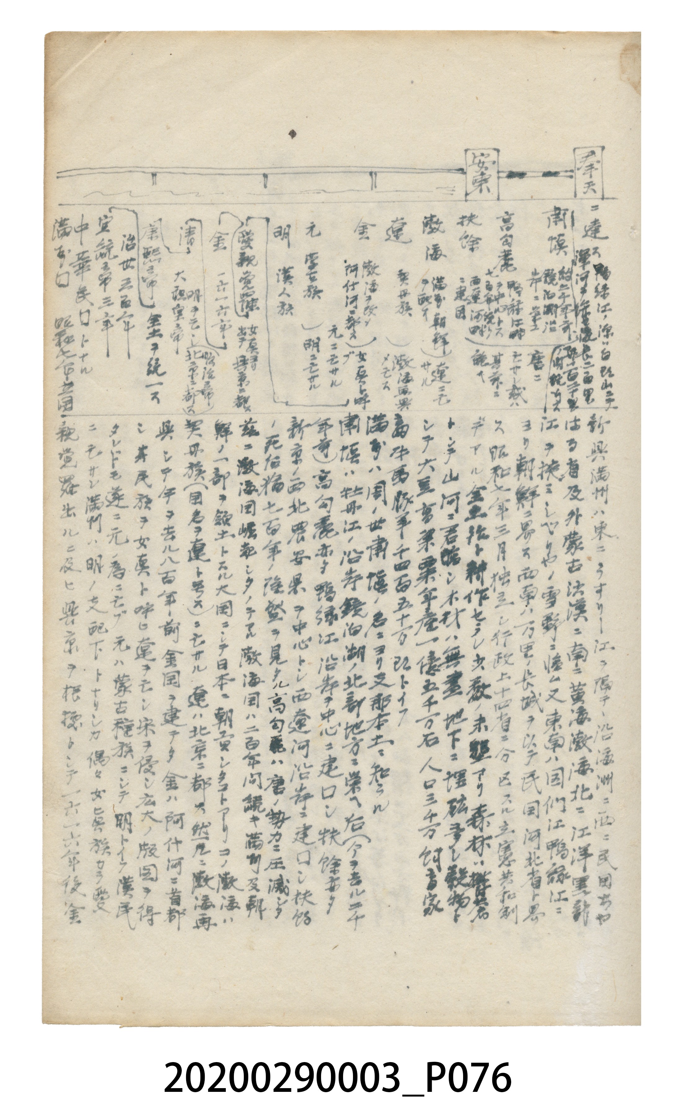 〈昭和十二年大東亞遊覽記．前編〉手稿 (共147張)