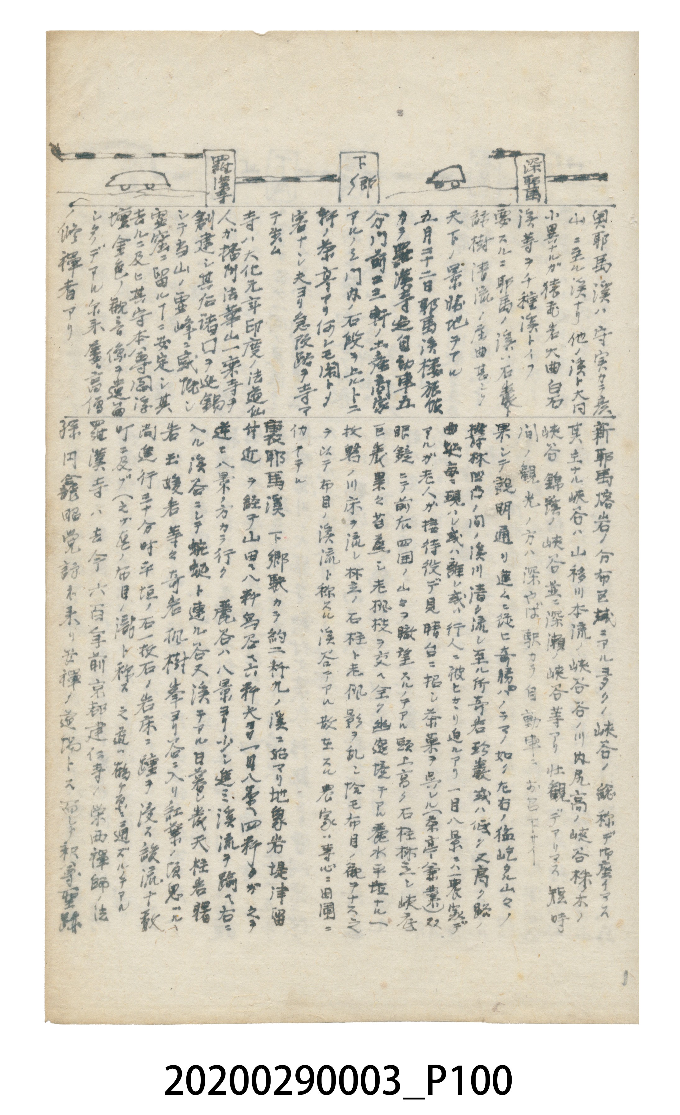 〈昭和十二年大東亞遊覽記．前編〉手稿 (共147張)